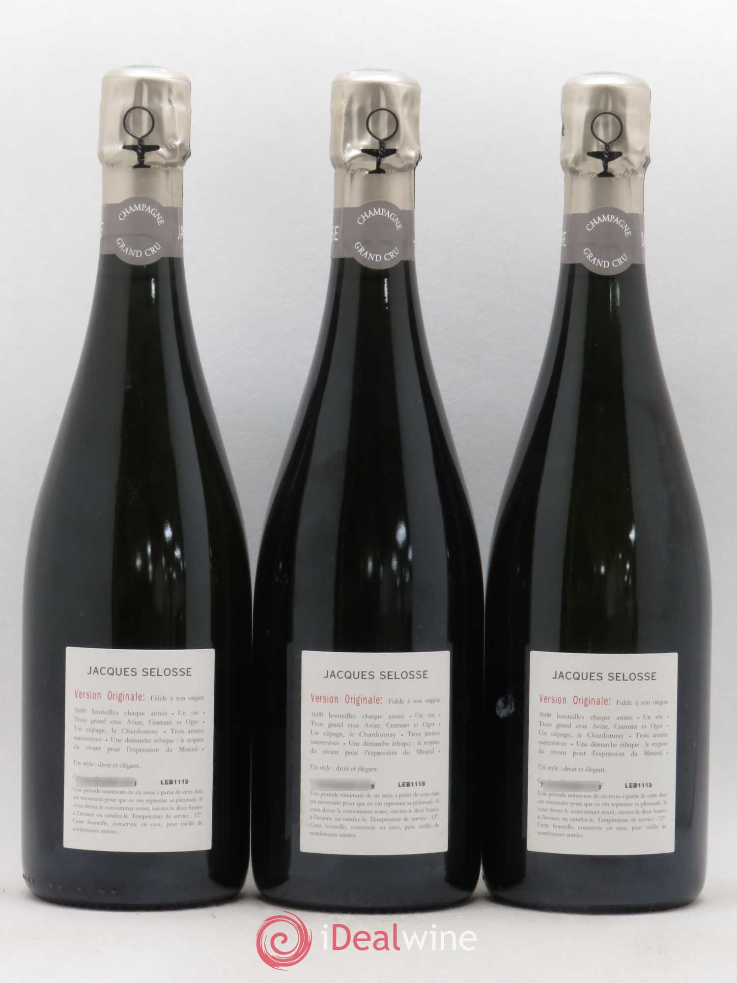 Version Originale Jacques Selosse - Lot de 3 bouteilles - 1