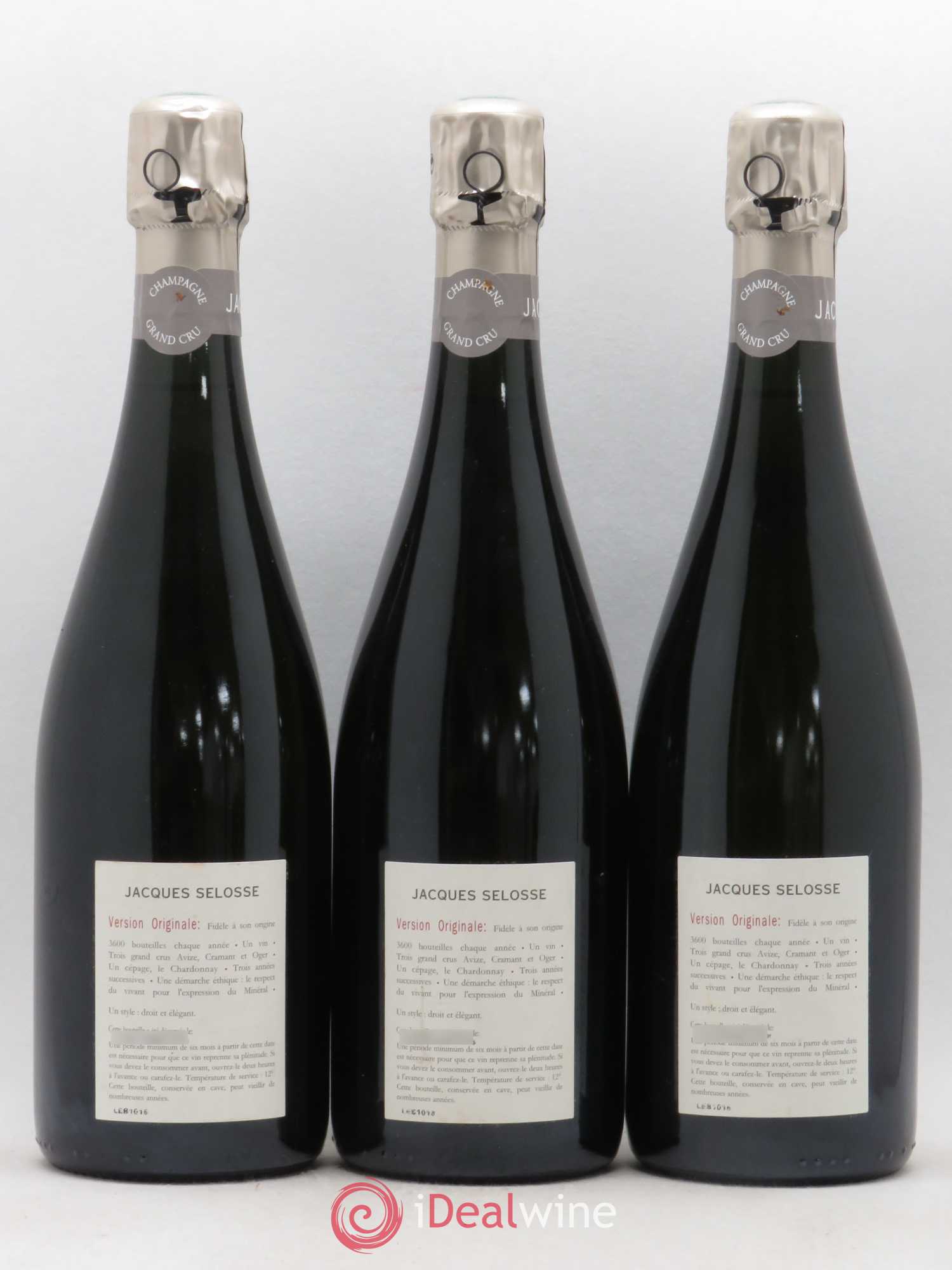 Version Originale Jacques Selosse - Lot de 3 bouteilles - 1