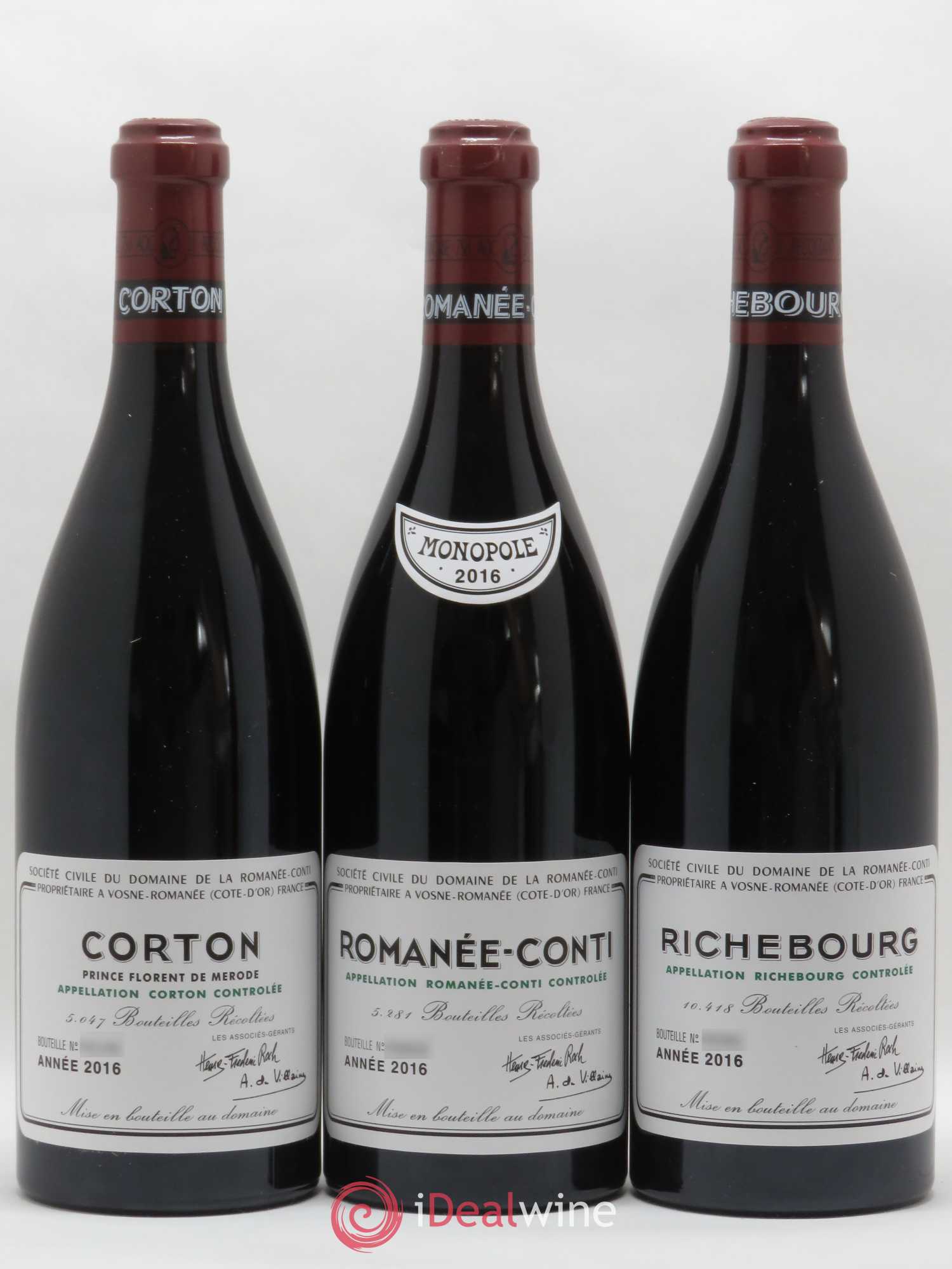 Assortiment 2016 du Domaine de la Romanée-Conti Domaine de la Romanée-Conti 2016 - Posten von 9 Flaschen - 1