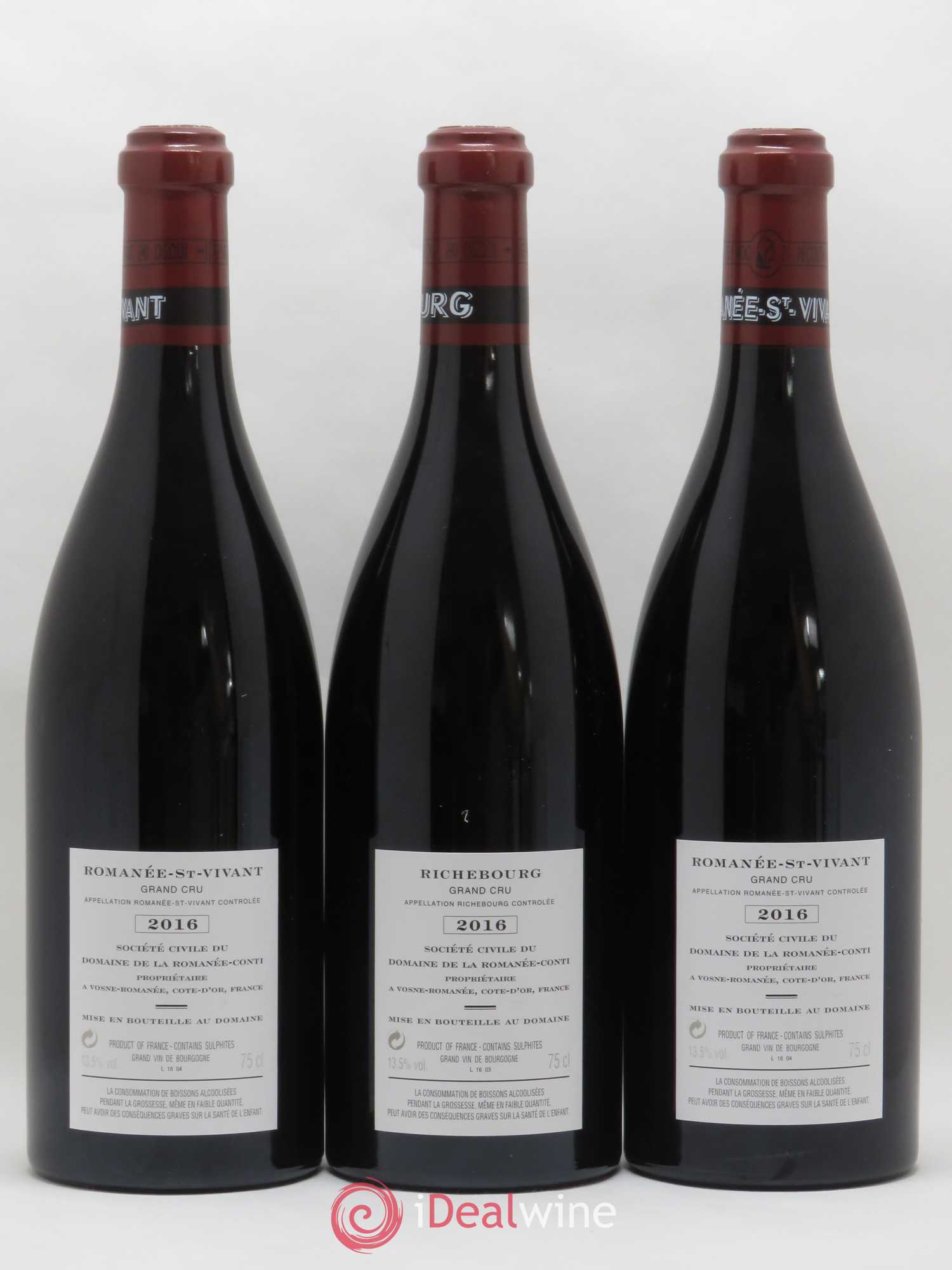 Assortiment 2016 du Domaine de la Romanée-Conti Domaine de la Romanée-Conti 2016 - Posten von 9 Flaschen - 6