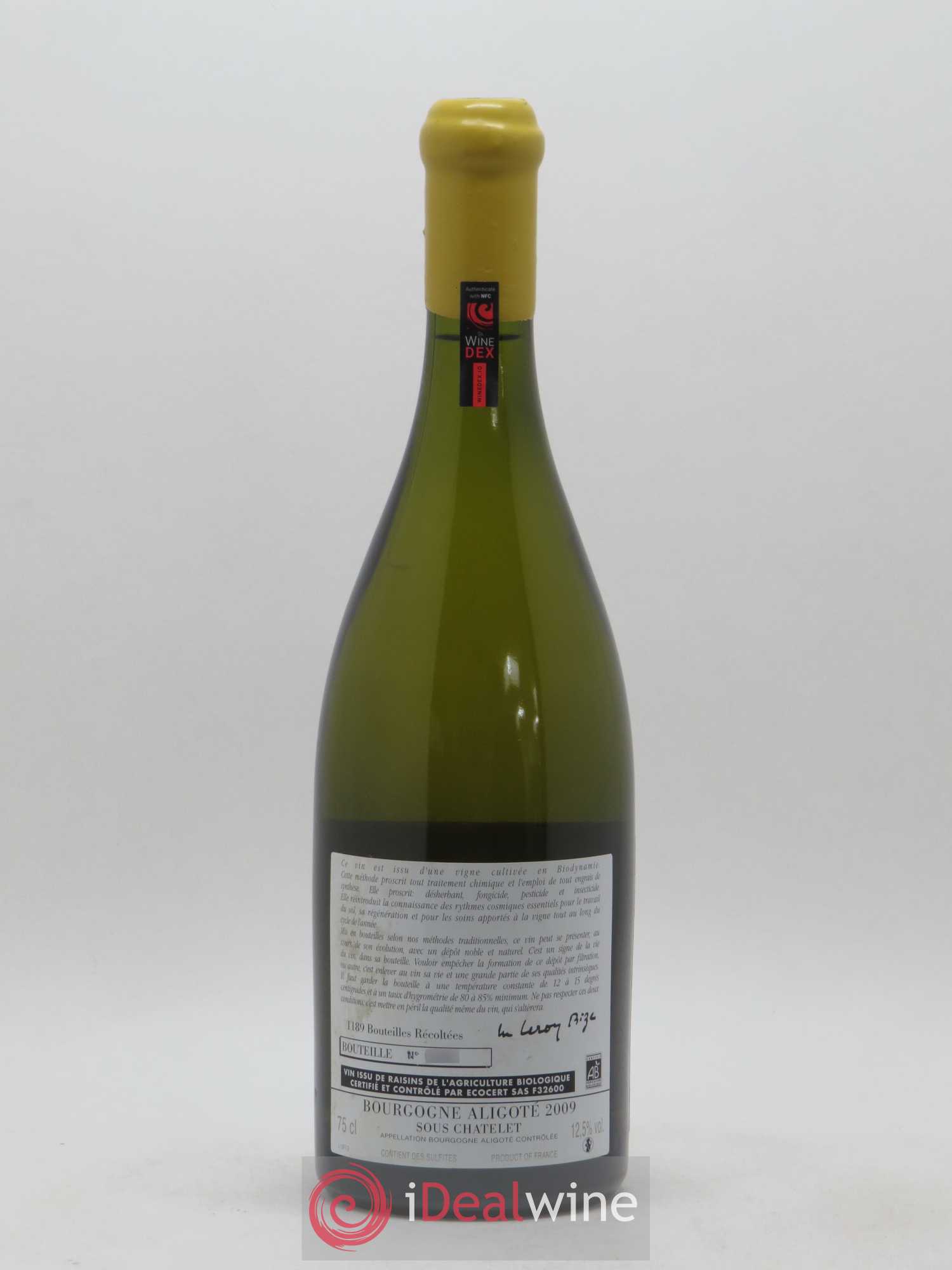 Bourgogne Aligoté Sous Chatelet d'Auvenay (Domaine) 2009 - Lot de 1 bouteille - 1