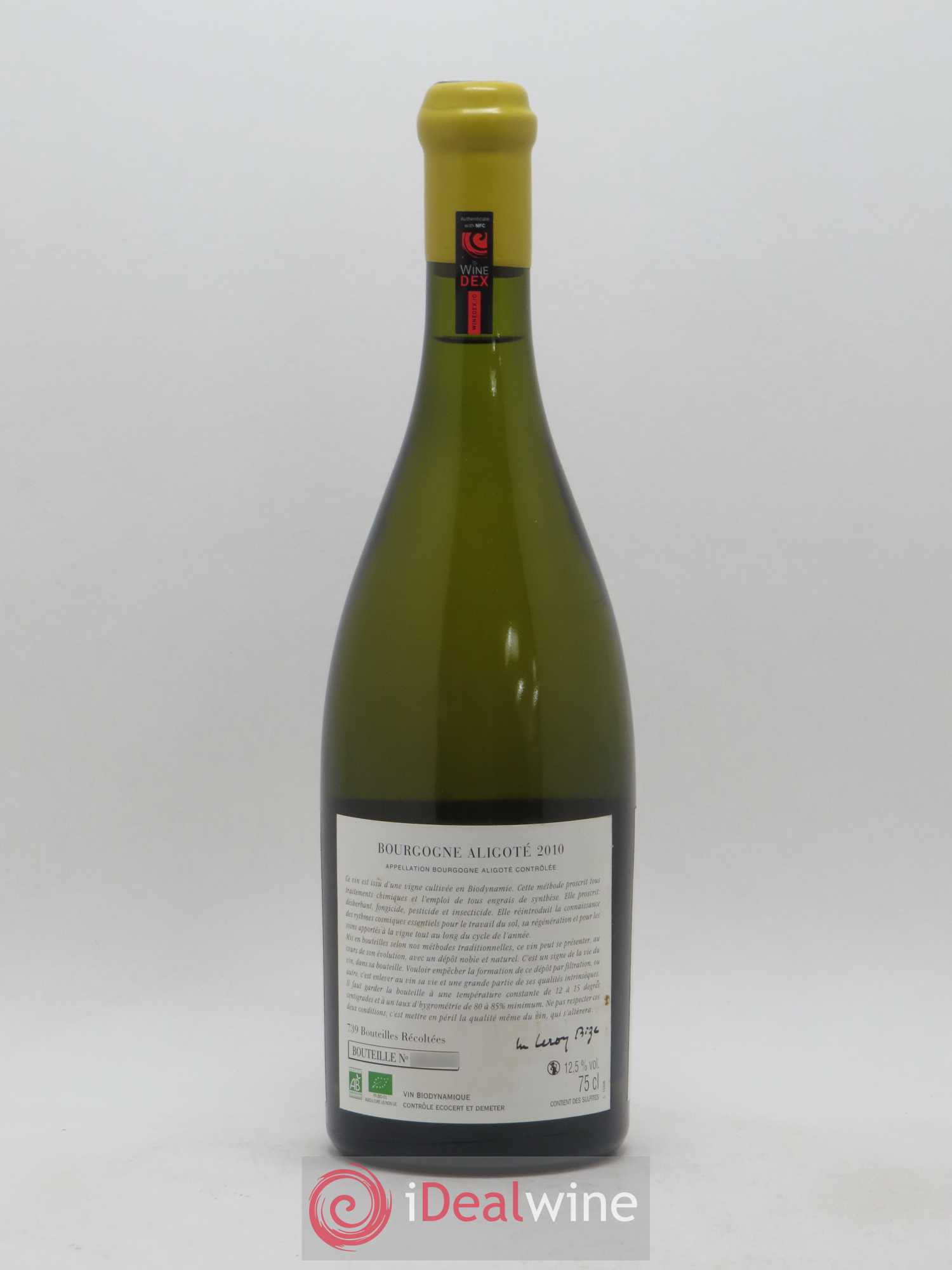 Bourgogne Aligoté Sous Chatelet d'Auvenay (Domaine) 2010 - Lot de 1 bouteille - 1