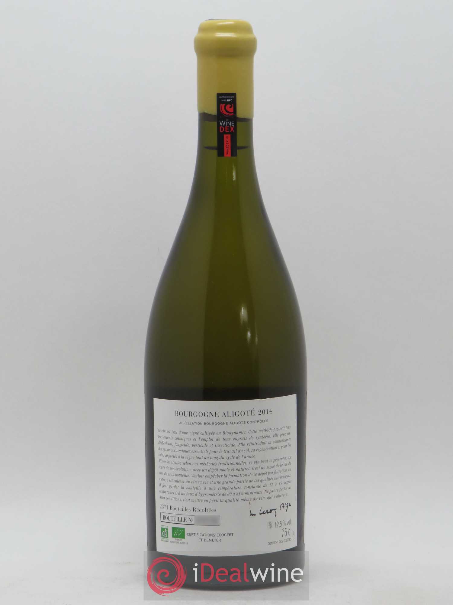 Bourgogne Aligoté Sous Chatelet d'Auvenay (Domaine) 2014 - Lot de 1 bouteille - 1