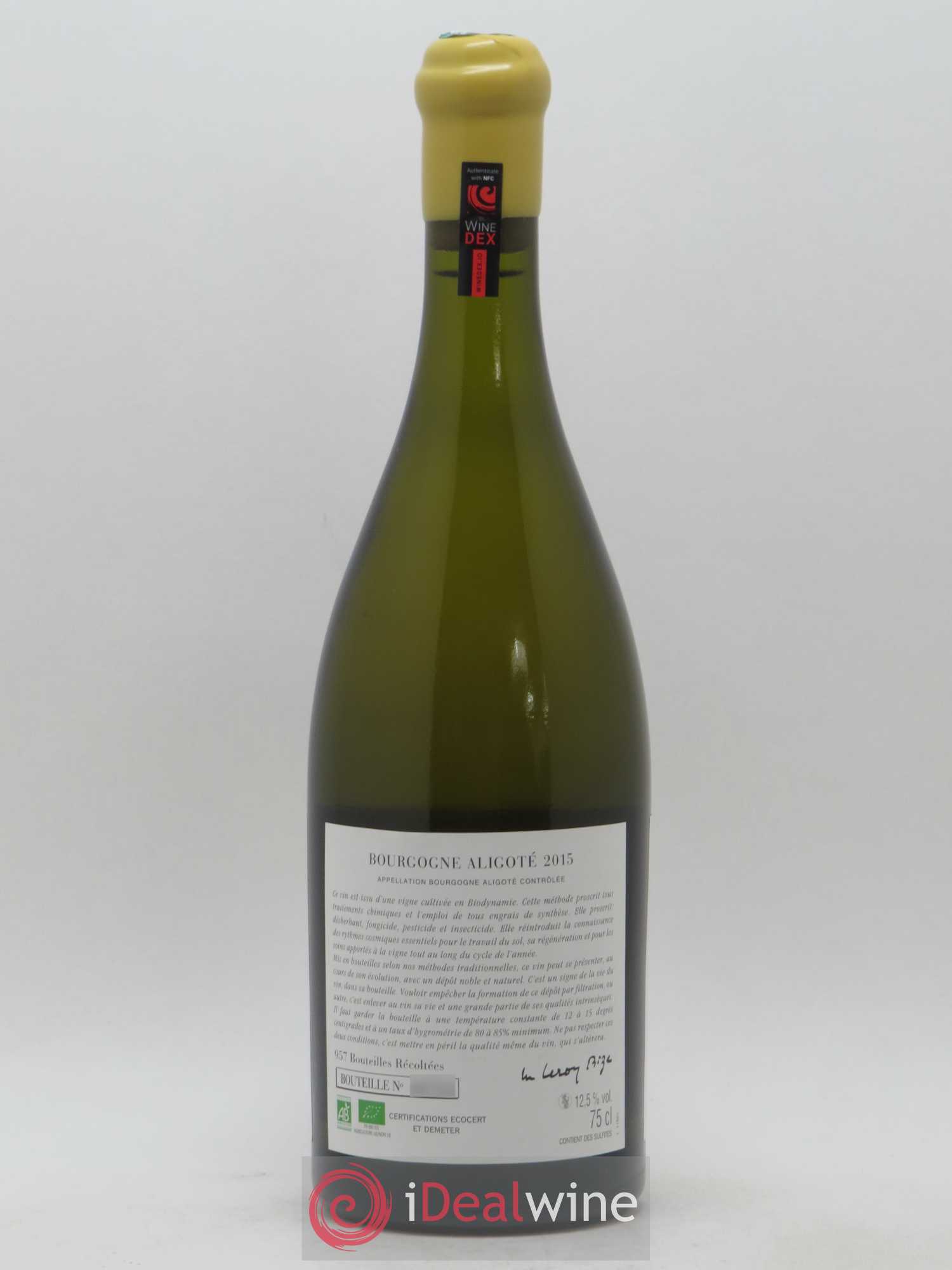 Bourgogne Aligoté Sous Chatelet d'Auvenay (Domaine) 2015 - Lot de 1 bouteille - 1