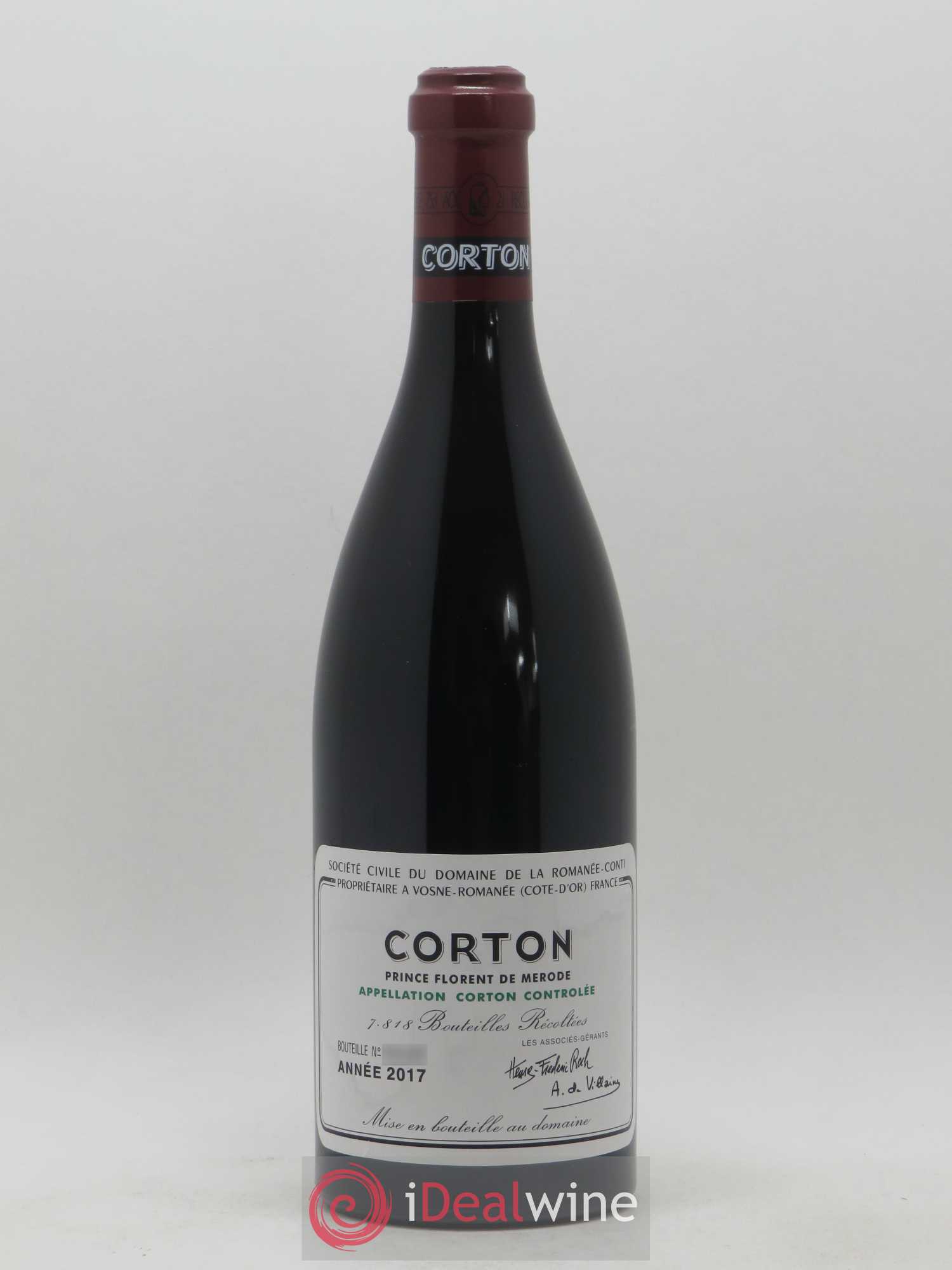 Corton Grand Cru Domaine de la Romanée-Conti 2017 - Lot de 1 bouteille - 0