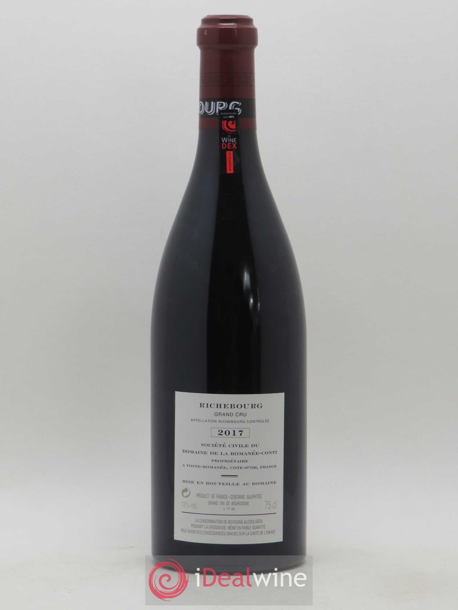 Richebourg Grand Cru Domaine de la Romanée-Conti 2017 - Lot de 1 bouteille - 1