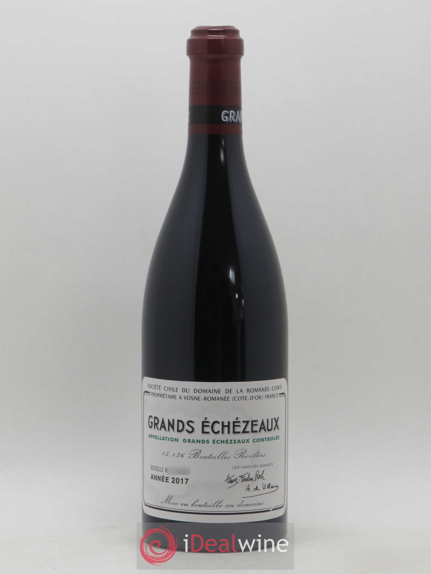 Grands-Echezeaux Grand Cru Domaine de la Romanée-Conti 2017 - Lot de 1 bouteille - 0