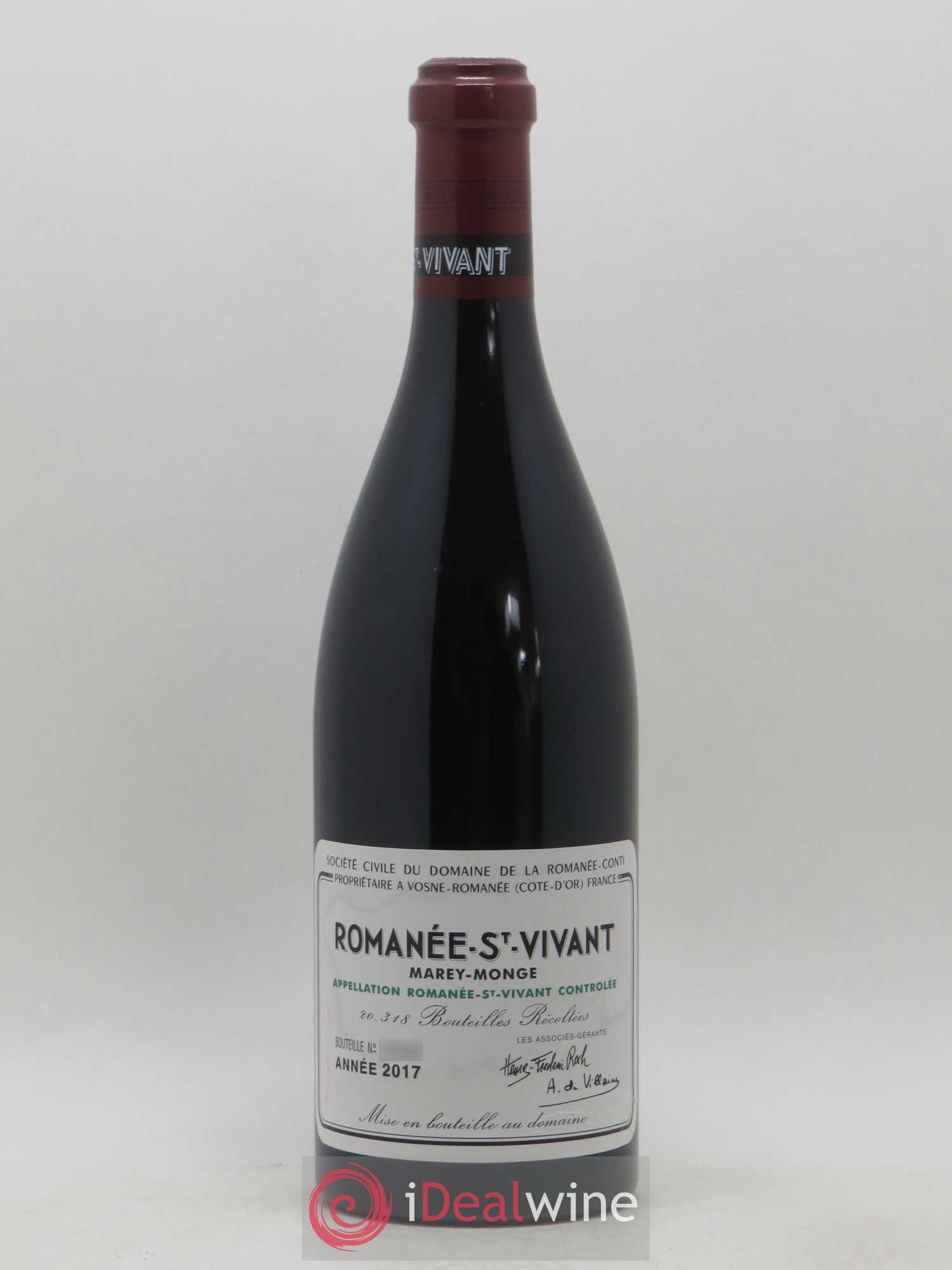 Romanée-Saint-Vivant Grand Cru Domaine de la Romanée-Conti 2017 - Lot de 1 bouteille - 0
