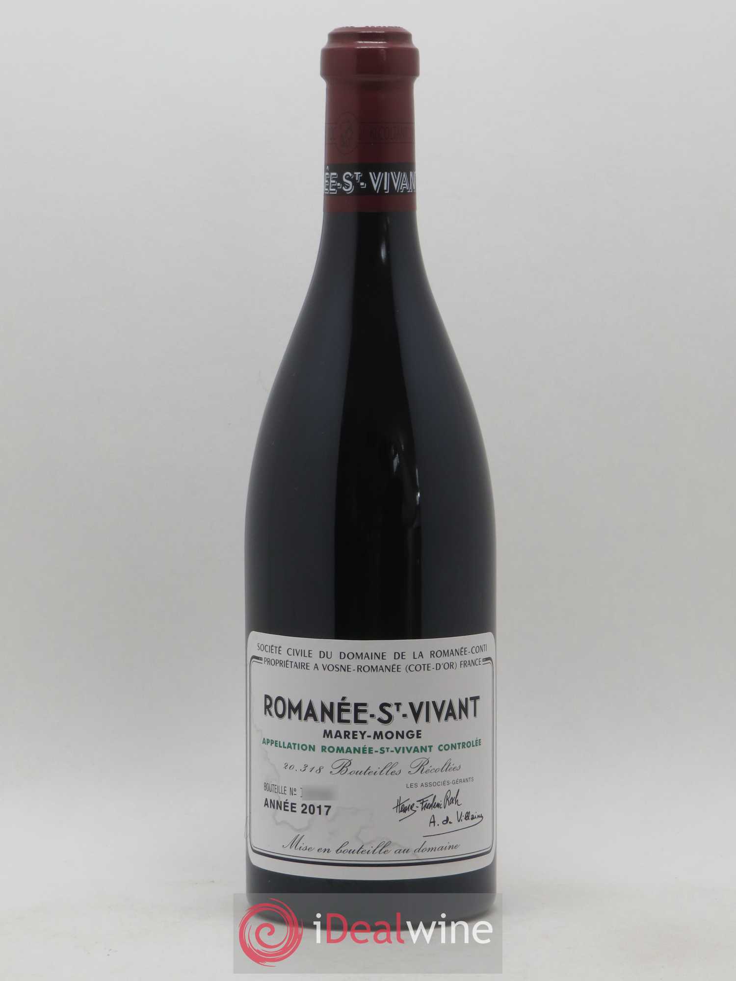 Romanée-Saint-Vivant Grand Cru Domaine de la Romanée-Conti 2017 - Lot de 1 bouteille - 0