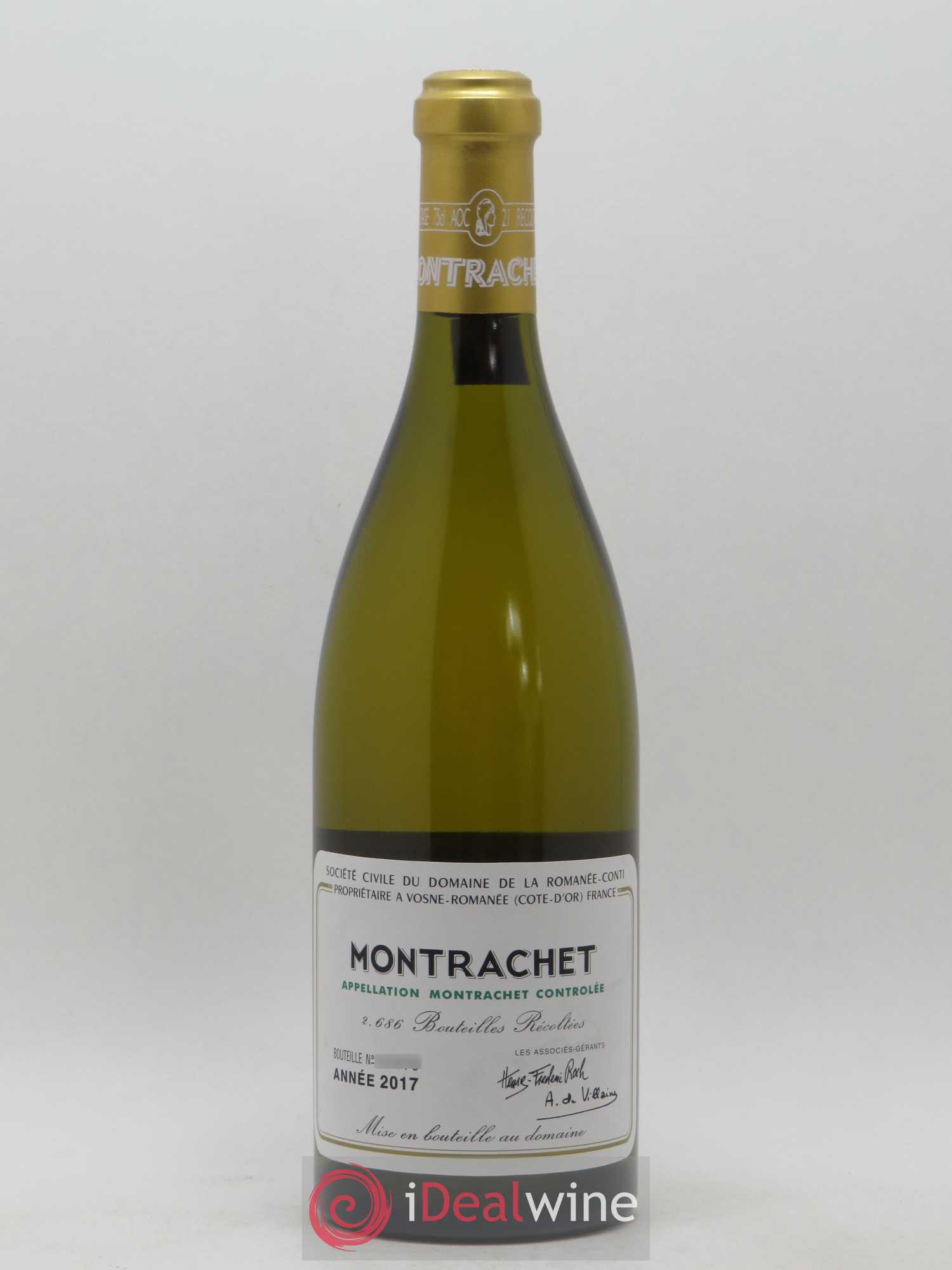Montrachet Grand Cru Domaine de la Romanée-Conti 2017 - Lot de 1 bouteille - 0