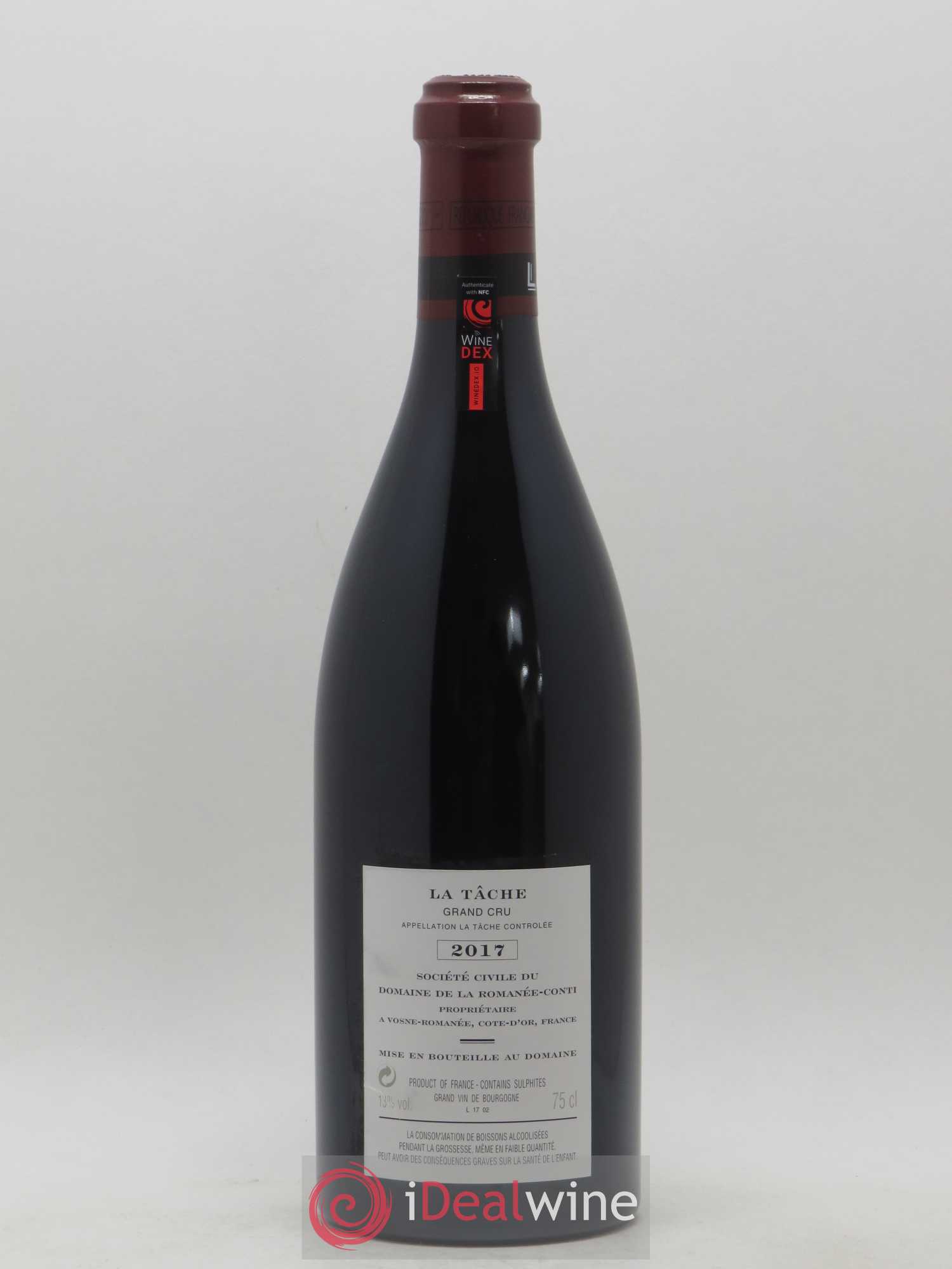 La Tâche Grand Cru Domaine de la Romanée-Conti 2017 - Lot de 1 bouteille - 1