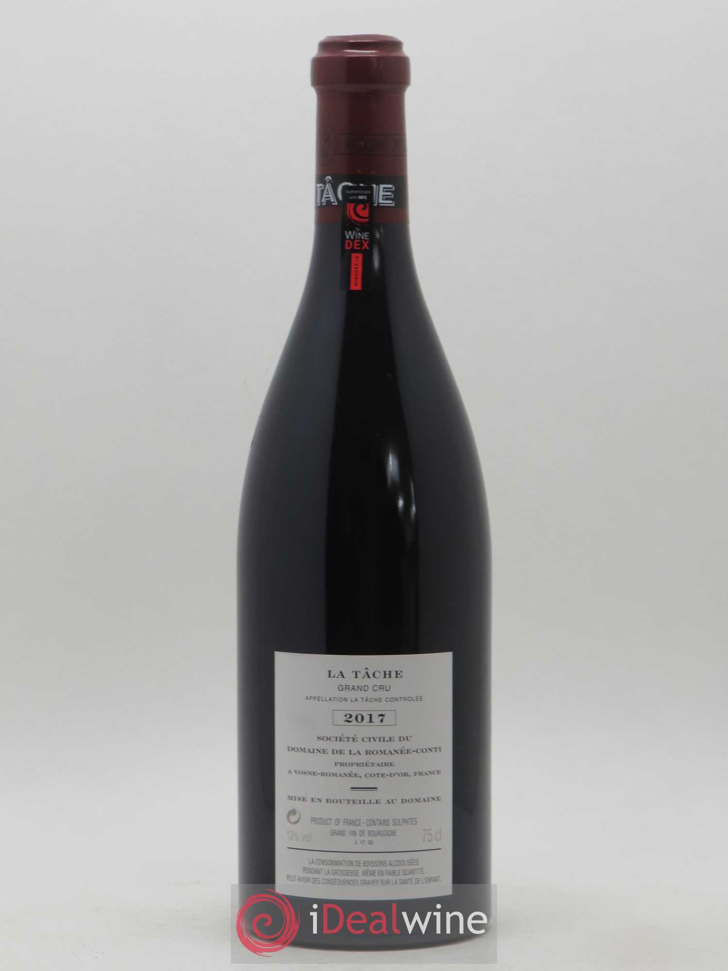 La Tâche Grand Cru Domaine de la Romanée-Conti 2017 - Lot de 1 bouteille - 1