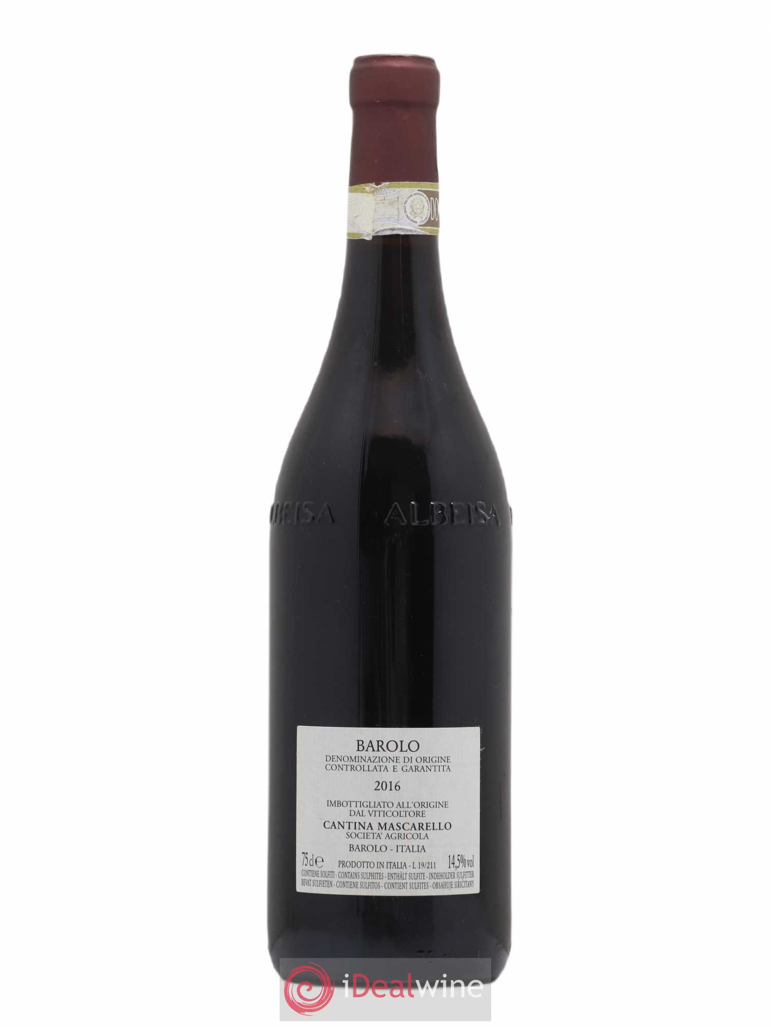 Barolo DOCG Bartolo Mascarello 2016 - Lot de 1 bouteille - 1