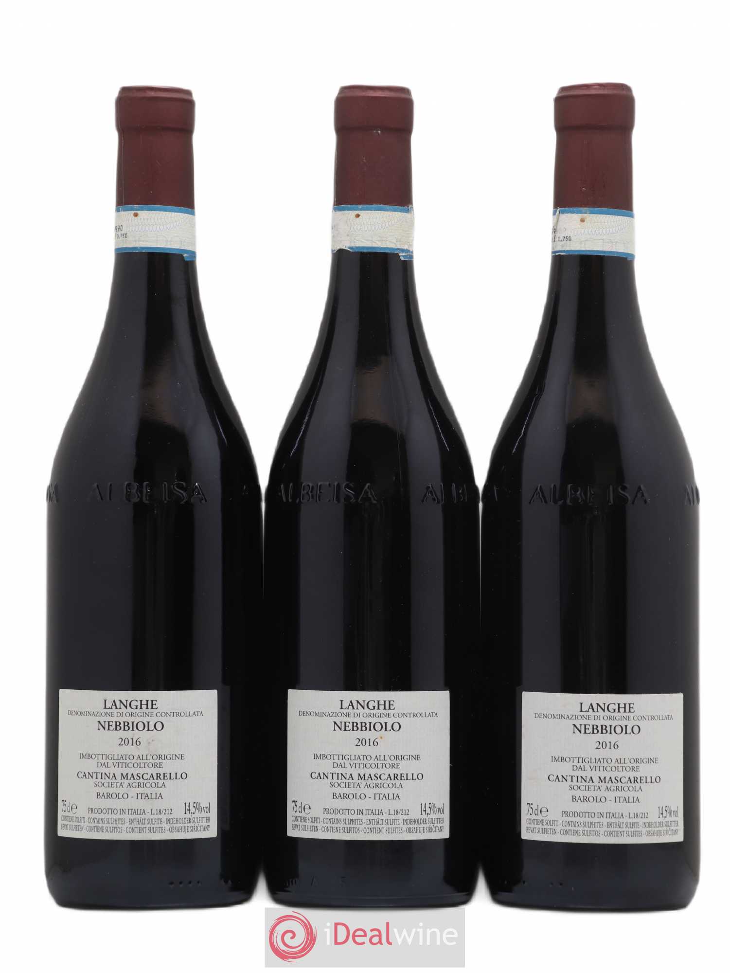 Langhe DOC Nebbiolo Bartolo Mascarello 2016 - Lot de 3 bouteilles - 1