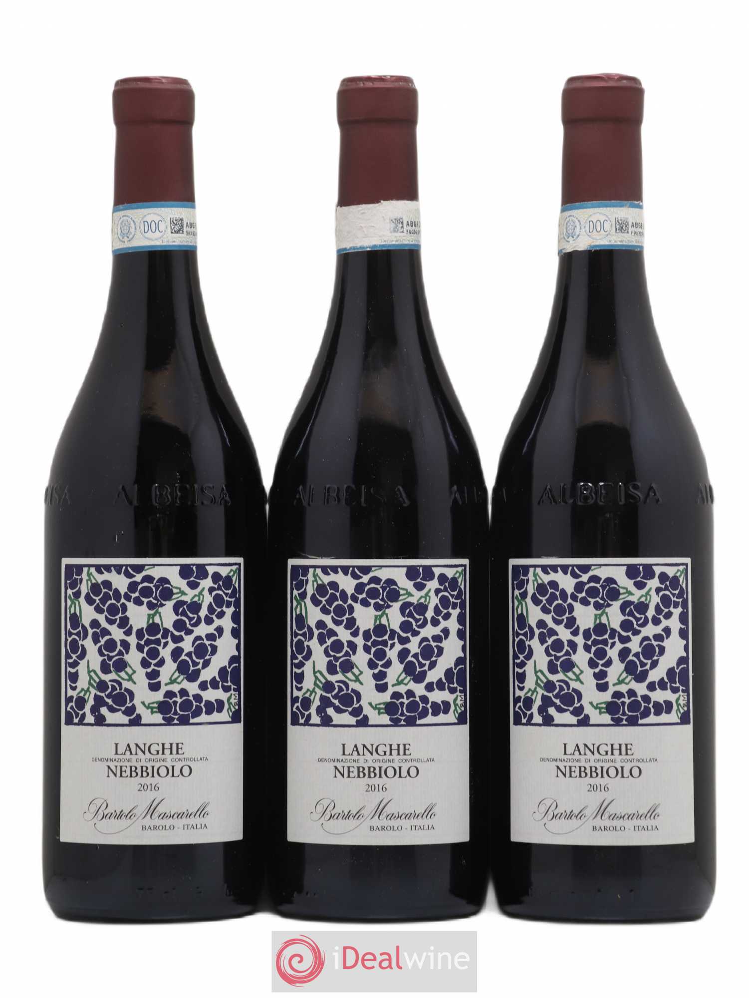 Langhe DOC Nebbiolo Bartolo Mascarello 2016 - Lot de 3 bouteilles - 0