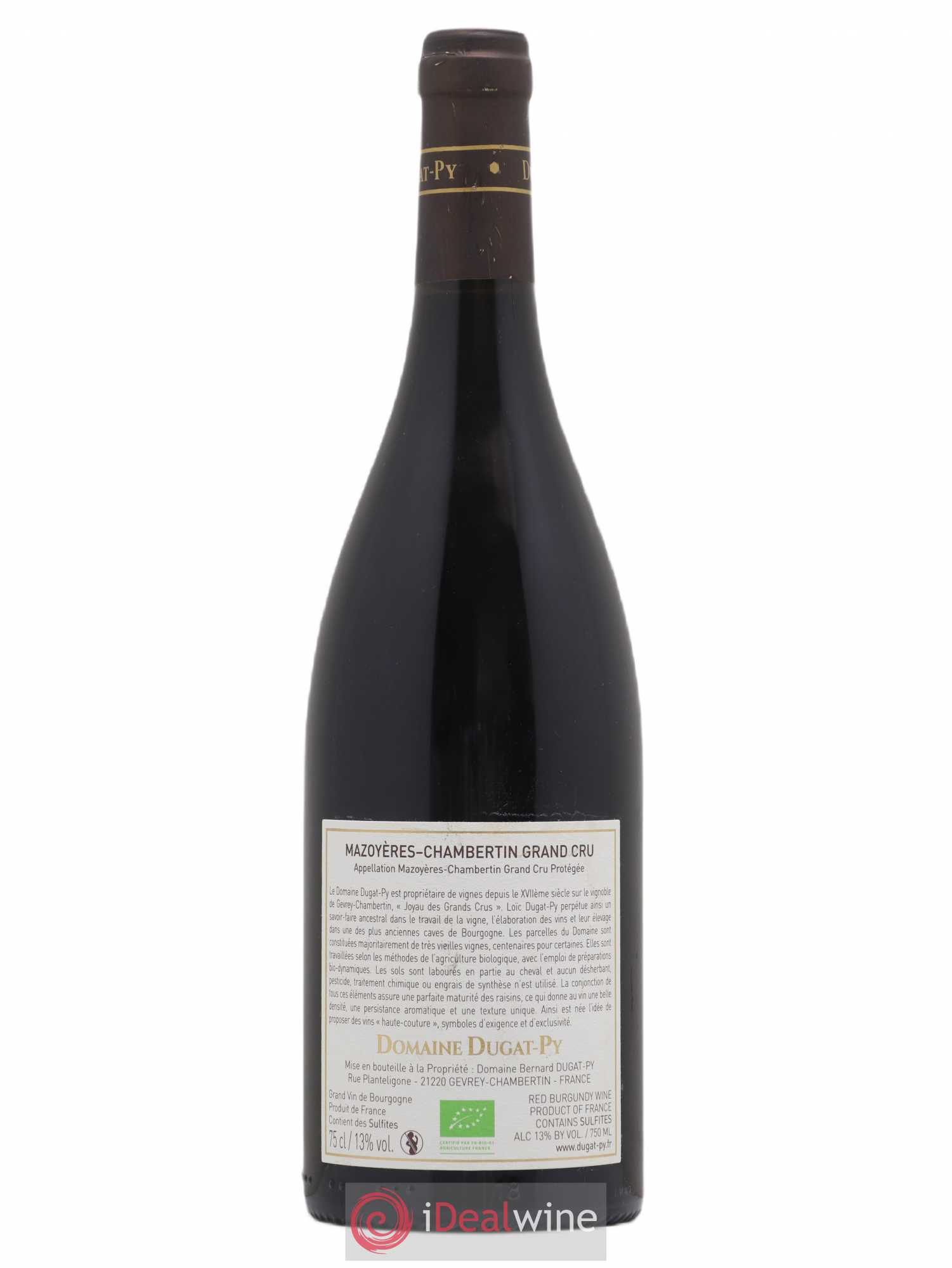 Mazoyères-Chambertin Grand Cru Dugat-Py 2016 - Lot de 1 bouteille - 1