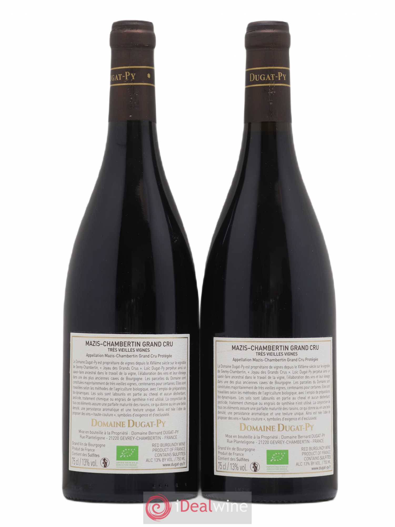 Mazis-Chambertin Grand Cru Très Vieilles Vignes Dugat-Py 2016 - Lot de 2 bouteilles - 1