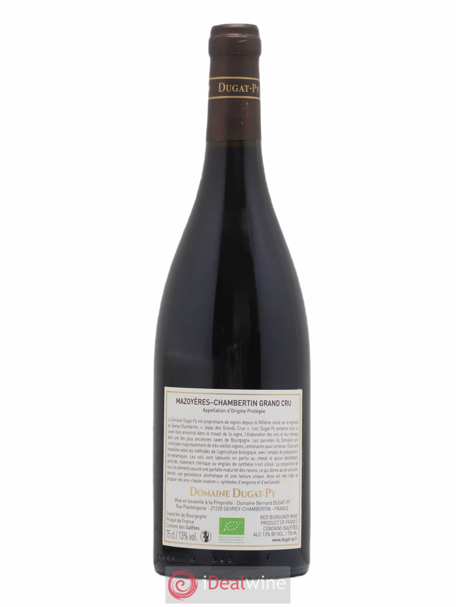 Mazoyères-Chambertin Grand Cru Dugat-Py 2018 - Lot de 1 bouteille - 1