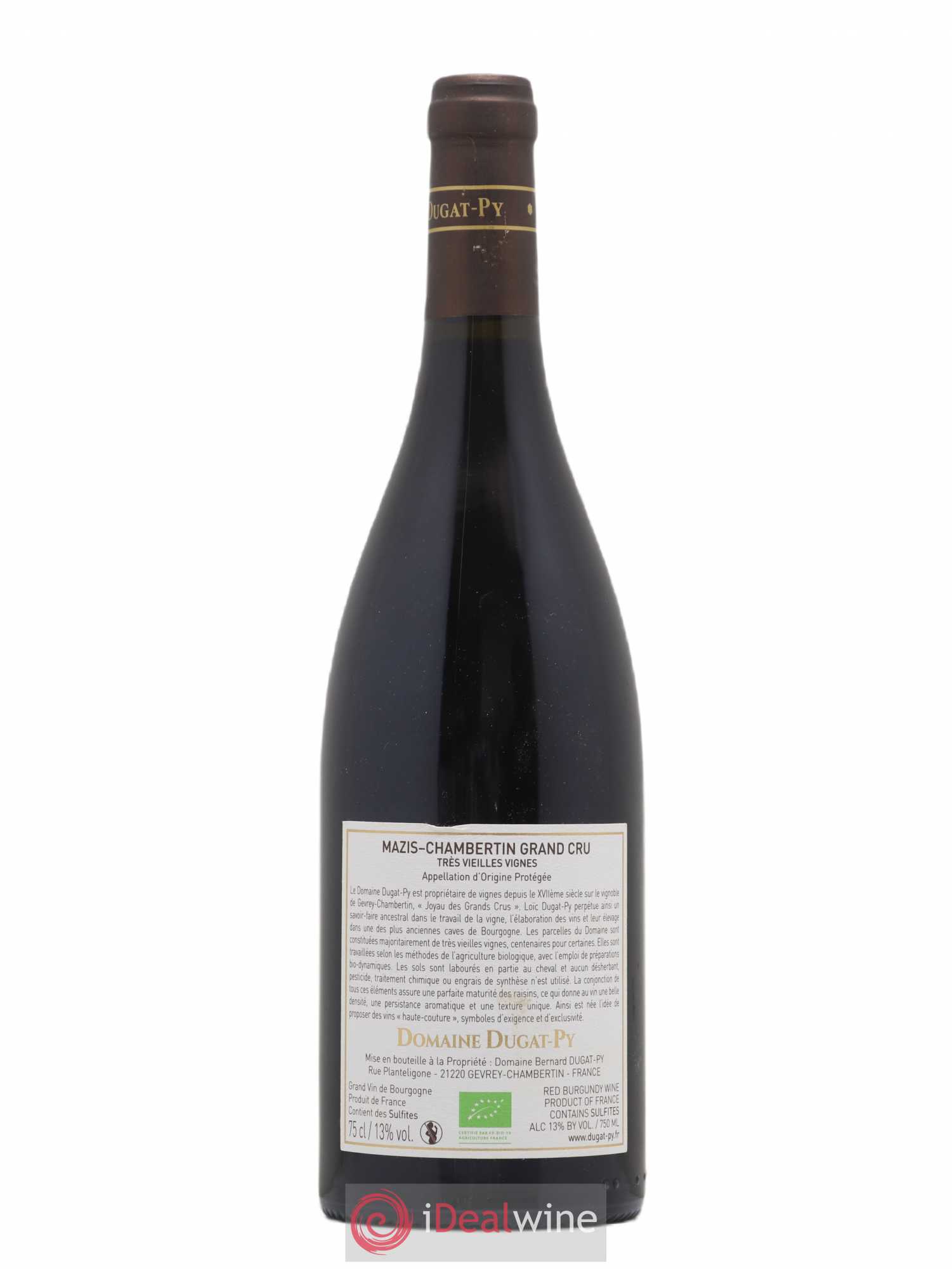 Mazis-Chambertin Grand Cru Très Vieilles Vignes Dugat-Py 2017 - Lot de 1 bouteille - 1