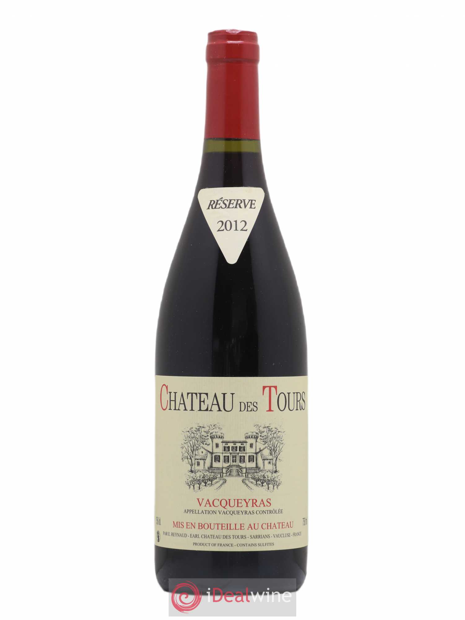Vacqueyras Château des Tours Emmanuel Reynaud 2012 - Lot de 1 bouteille - 0