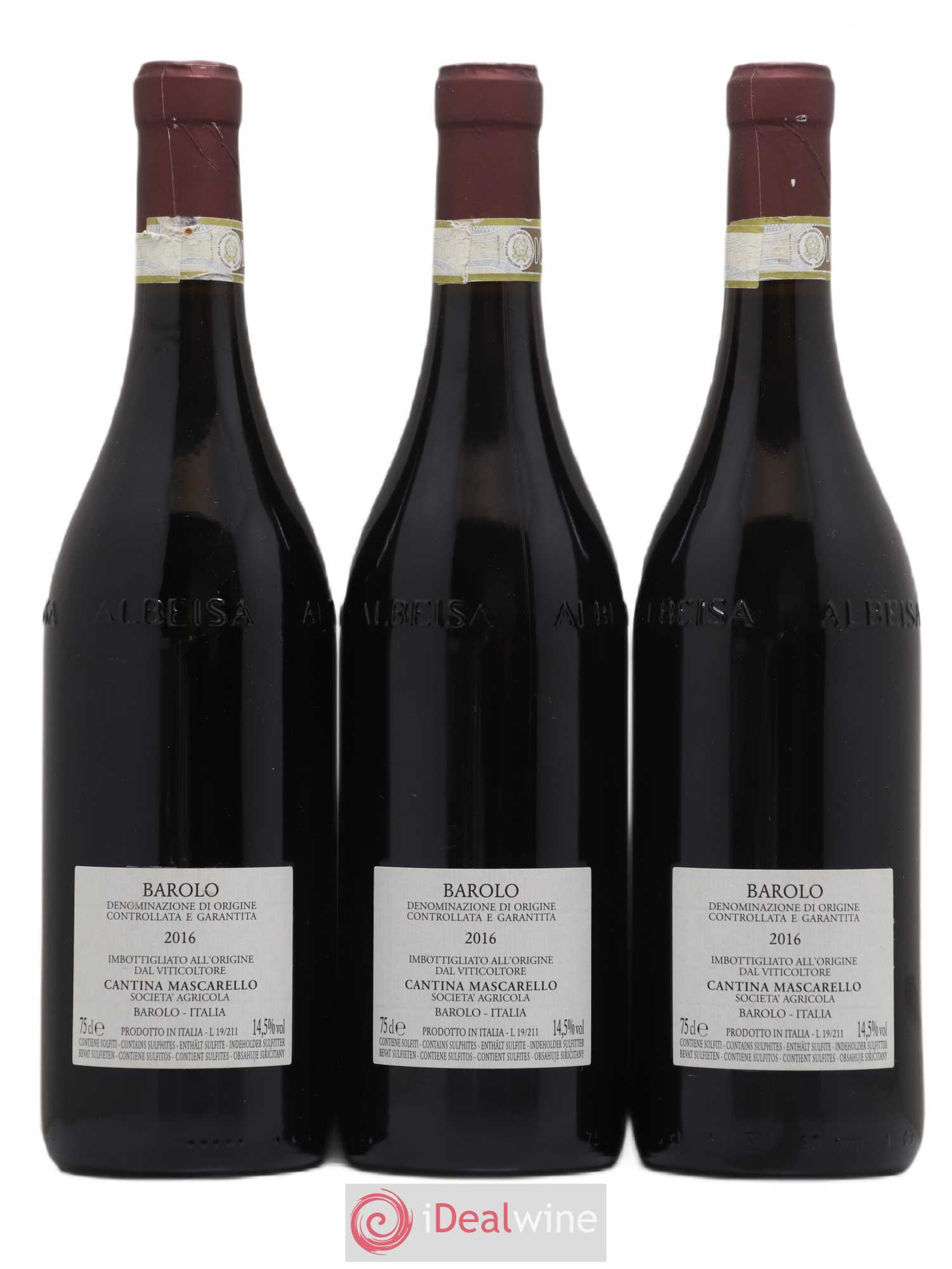 Barolo DOCG Bartolo Mascarello 2016 - Lot de 3 bouteilles - 1