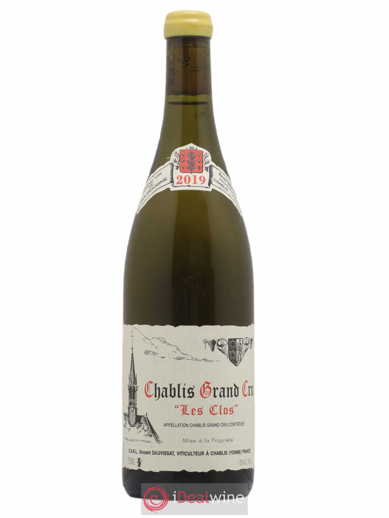 Chablis Grand Cru Les Clos Vincent Dauvissat (Domaine) 2019 - Lot de 1 bouteille - 0