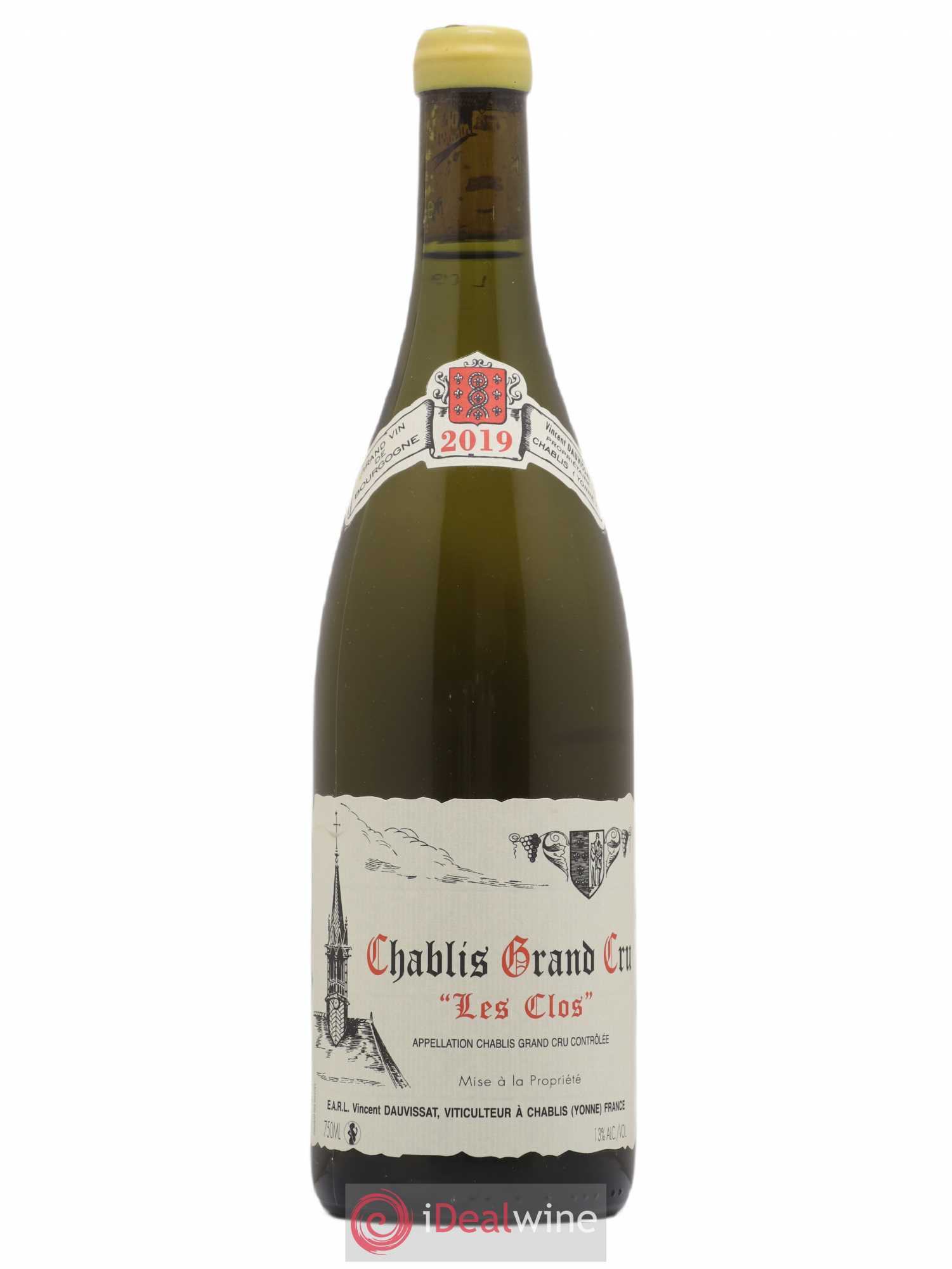 Chablis Grand Cru Les Clos Vincent Dauvissat (Domaine) 2019 - Lot de 1 bouteille - 0