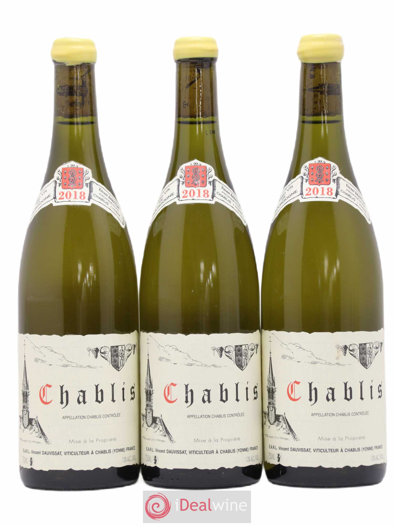 Chablis Vincent Dauvissat (Domaine) 2018 - Posten von 3 Flaschen - 0