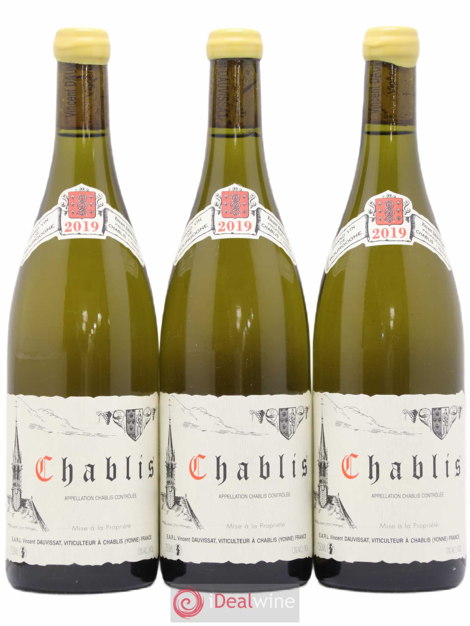Chablis Vincent Dauvissat (Domaine) 2019 - Lot de 3 bouteilles - 0