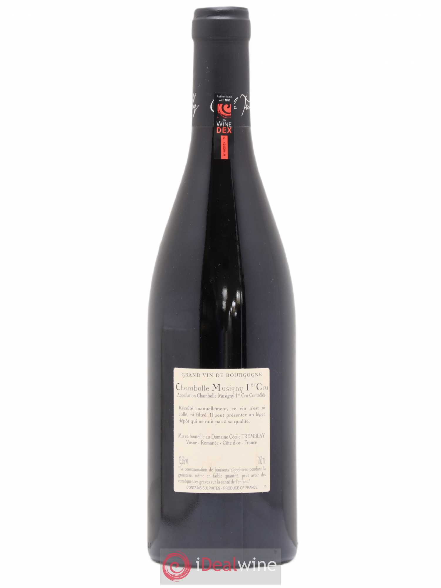 Chambolle-Musigny 1er Cru Les Feusselottes Cécile Tremblay 2015 - Lot de 1 bouteille - 1
