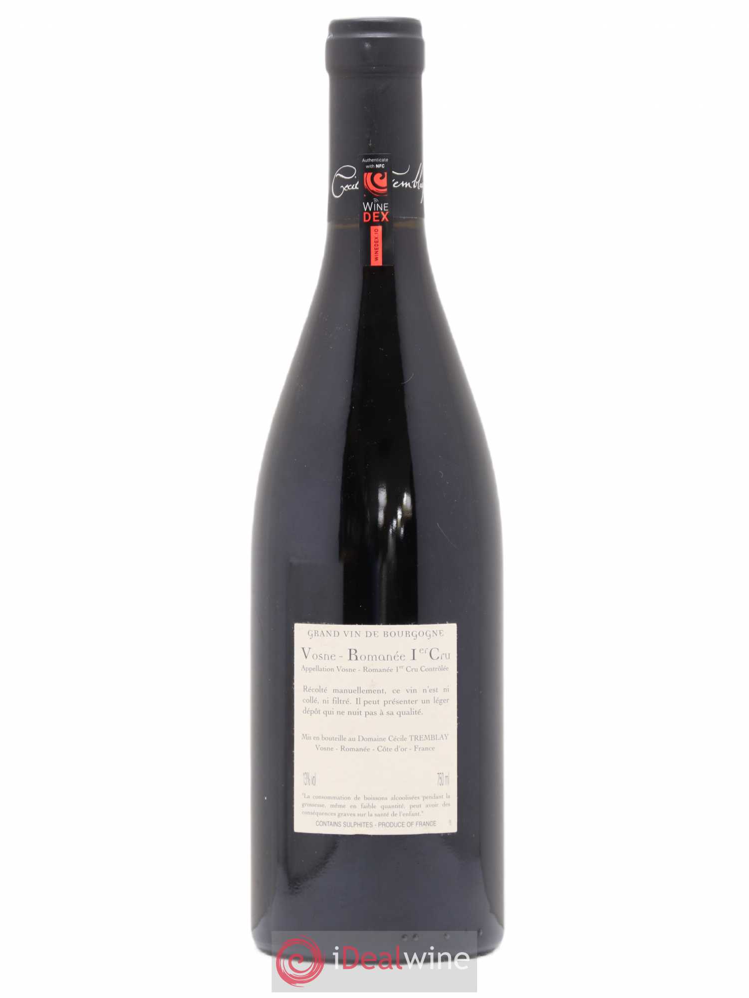 Vosne-Romanée 1er Cru Les Beaumonts (ou Beaux Monts) Cécile Tremblay 2015 - Lot de 1 bouteille - 1