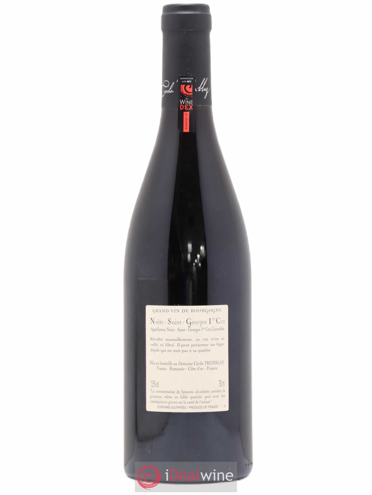Nuits-Saint-Georges 1er Cru Les Murgers Cécile Tremblay 2015 - Lot de 1 bouteille - 1