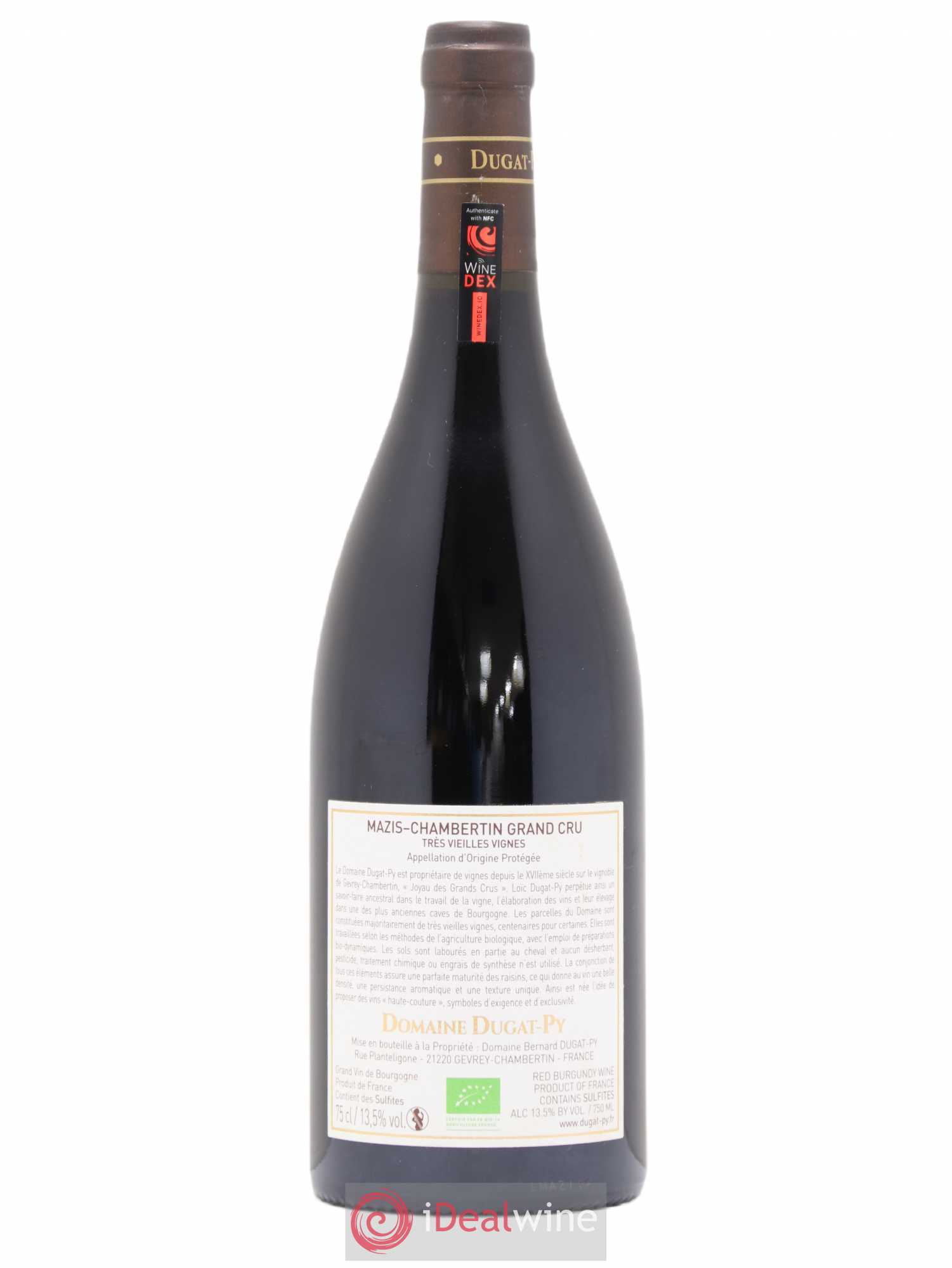 Mazis-Chambertin Grand Cru Très Vieilles Vignes Dugat-Py 2019 - Lot de 1 bouteille - 1