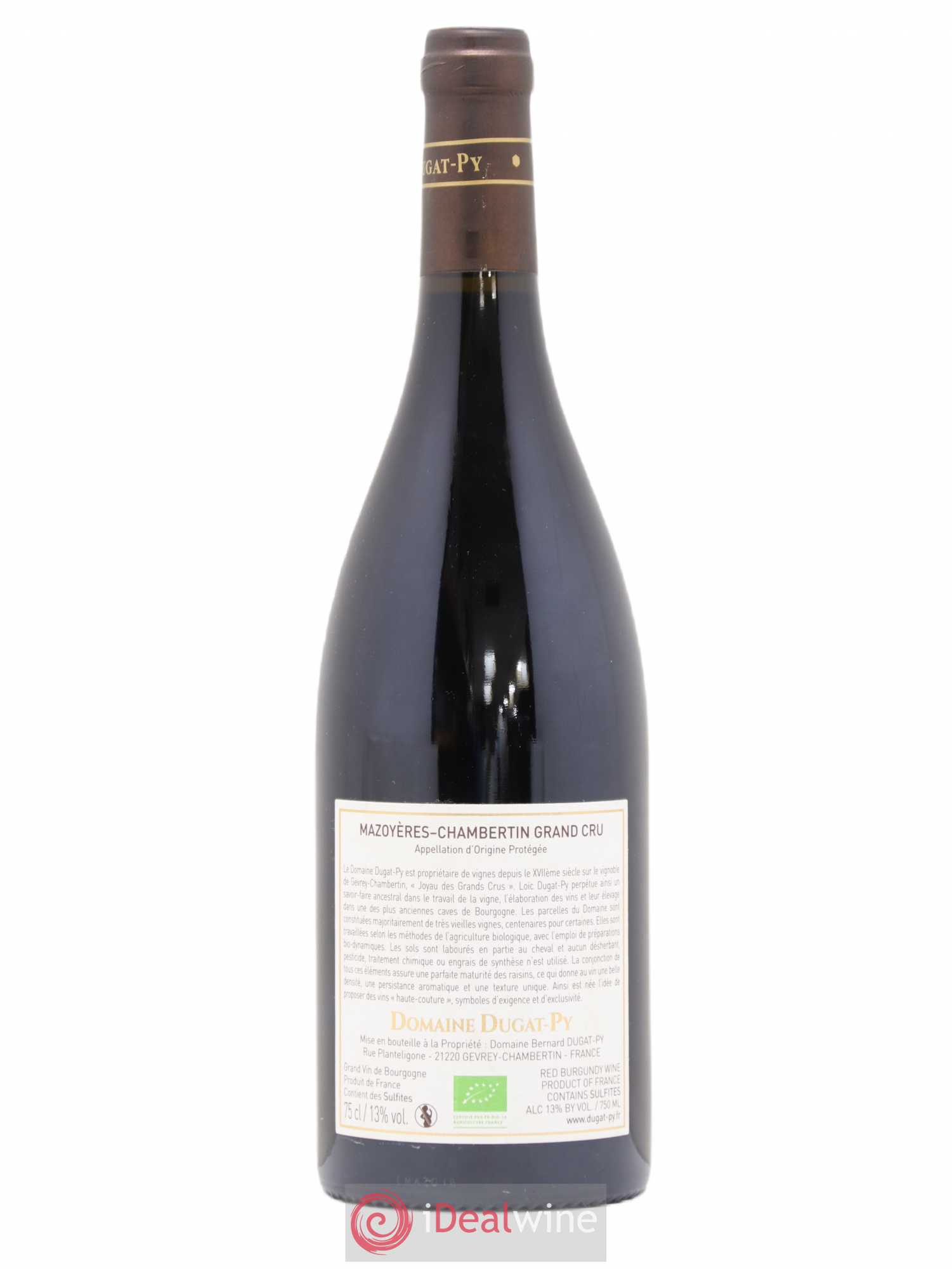 Mazoyères-Chambertin Grand Cru Dugat-Py 2018 - Lot de 1 bouteille - 1
