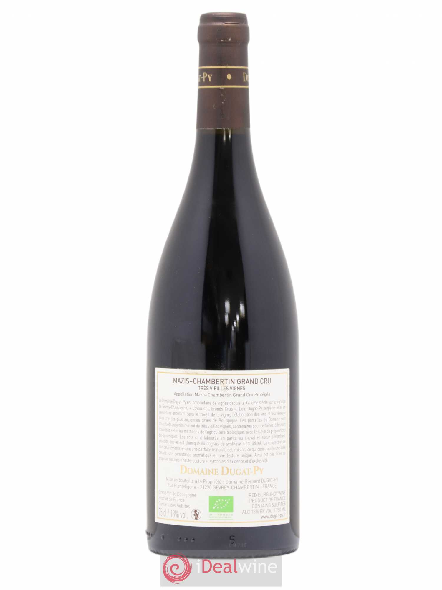 Mazis-Chambertin Grand Cru Très Vieilles Vignes Dugat-Py 2016 - Lot de 1 bouteille - 1