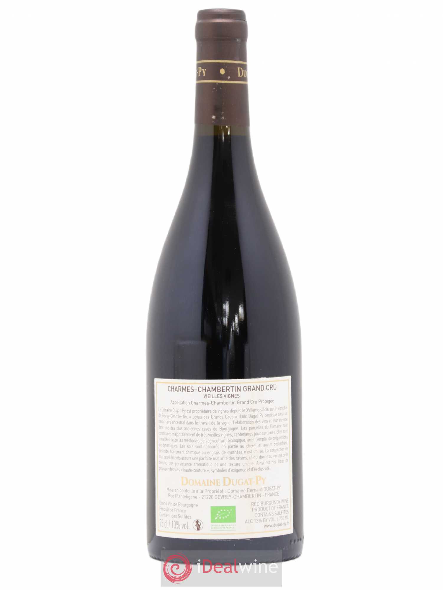 Charmes-Chambertin Grand Cru Dugat-Py Vieilles vignes 2018 - Lot de 1 bouteille - 1