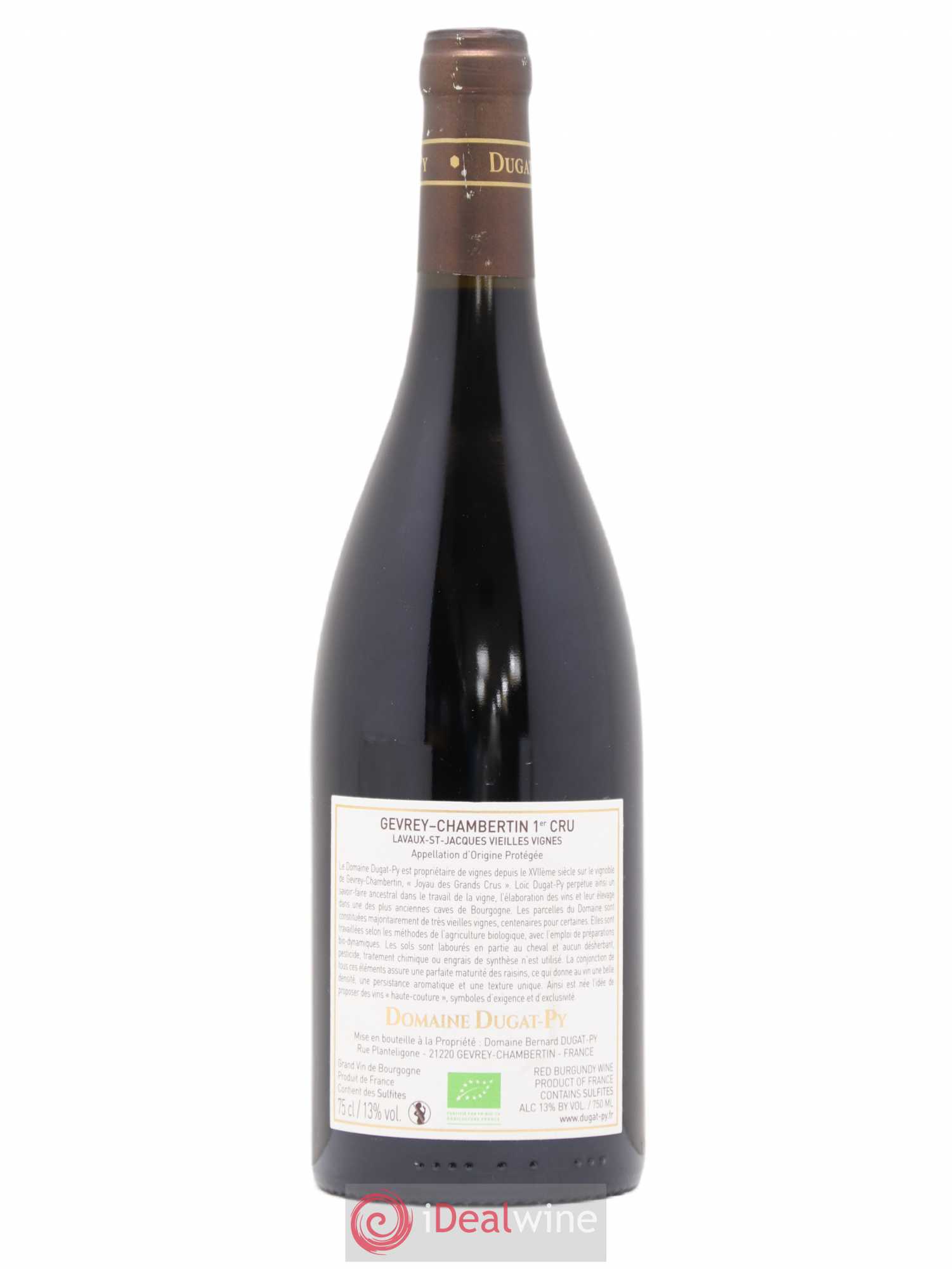 Gevrey-Chambertin 1er Cru Lavaux Saint Jacques Dugat-Py Vieilles vignes 2018 - Lot de 1 bouteille - 1