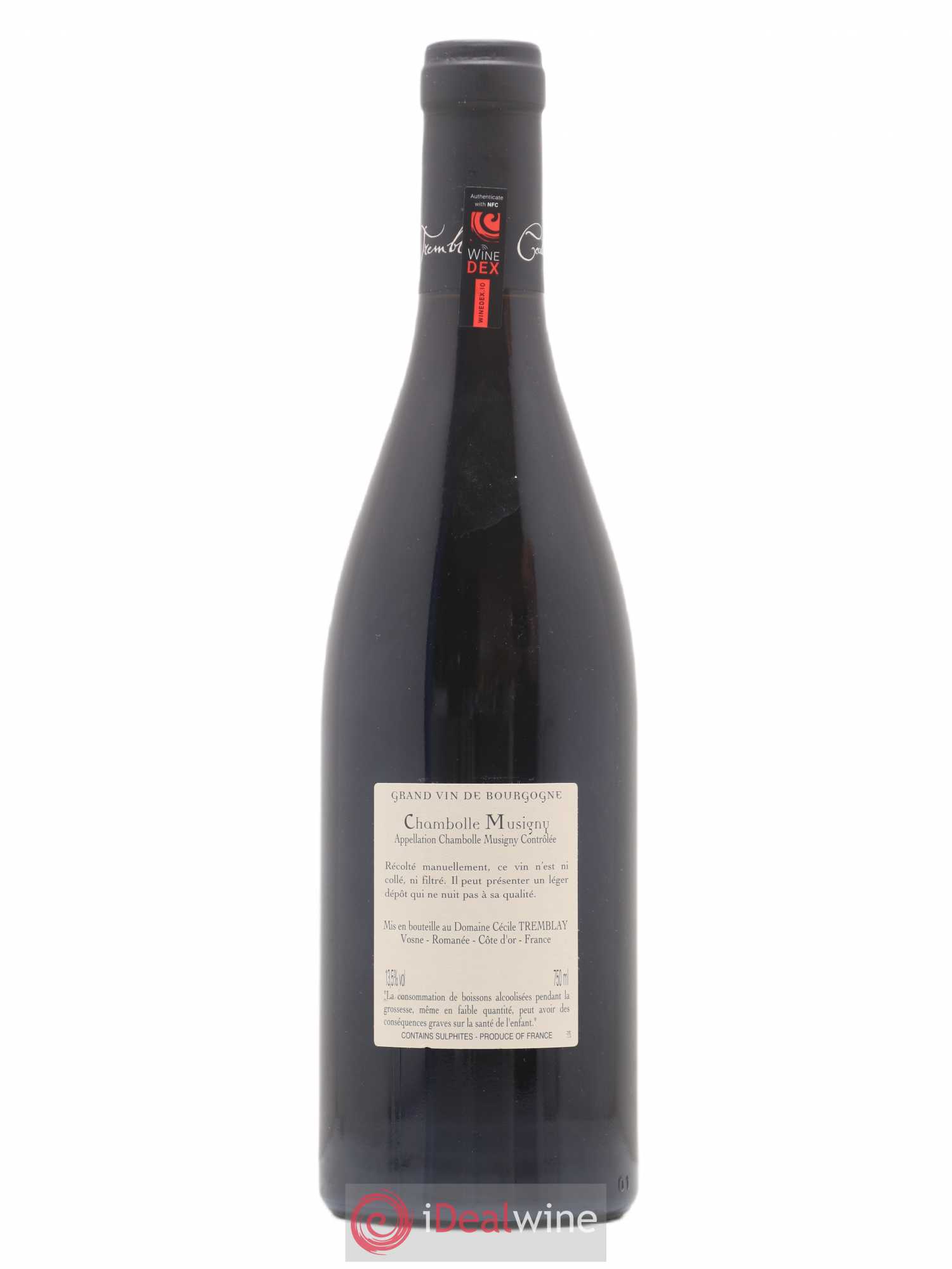 Chambolle-Musigny Les Cabottes Cécile Tremblay 2015 - Lot de 1 bouteille - 1