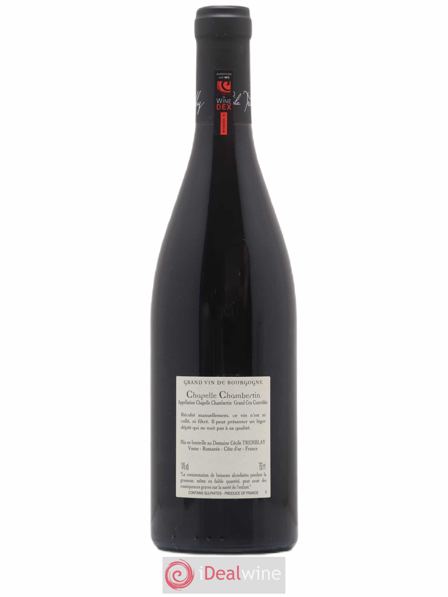 Chapelle-Chambertin Grand Cru Cécile Tremblay 2018 - Lot de 1 bouteille - 1