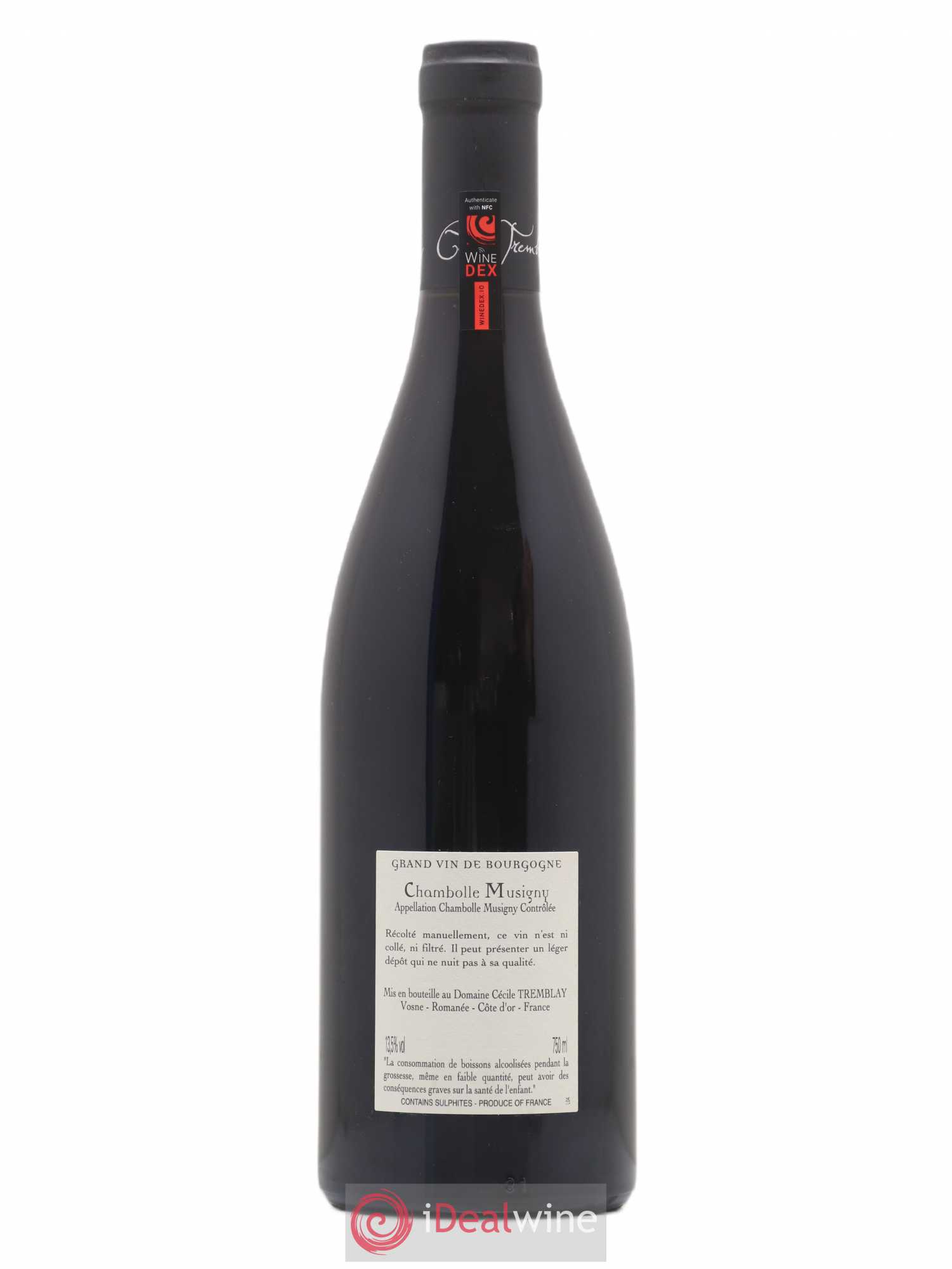 Chambolle-Musigny Les Cabottes Cécile Tremblay 2018 - Lot de 1 bouteille - 1