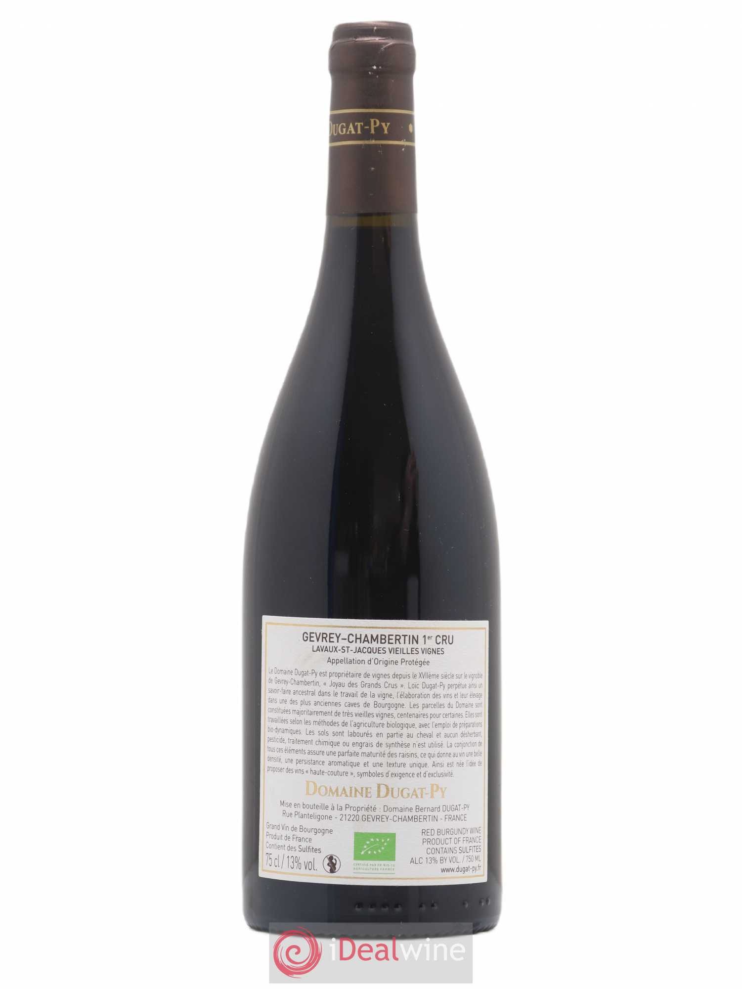 Gevrey-Chambertin 1er Cru Lavaux Saint Jacques Dugat-Py 2018 - Lot de 1 bouteille - 1