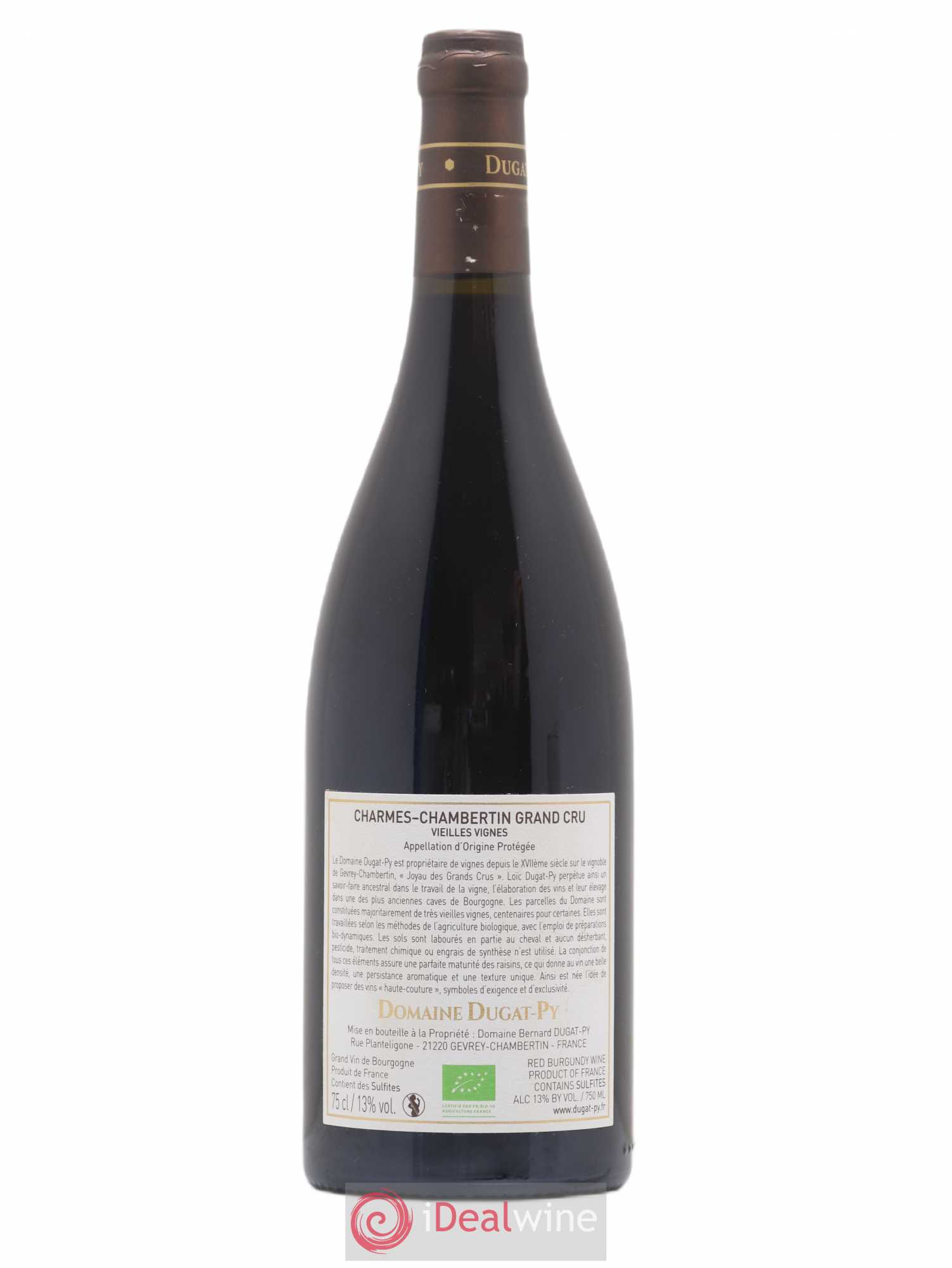 Charmes-Chambertin Grand Cru Dugat-Py 2019 - Lot de 1 bouteille - 1