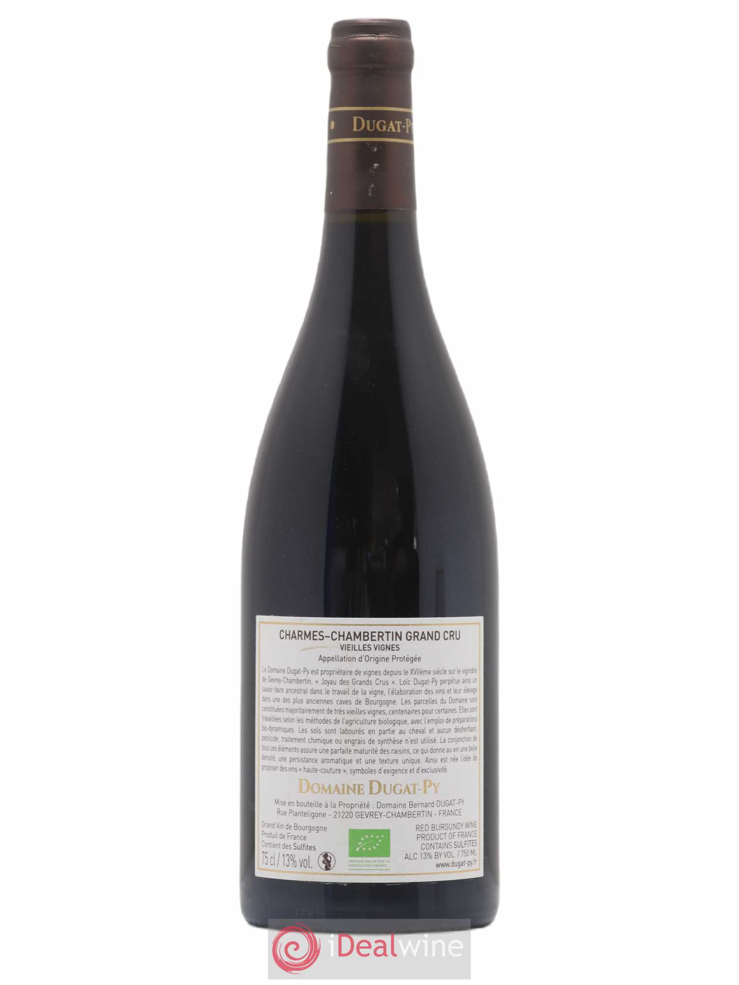 Charmes-Chambertin Grand Cru Dugat-Py 2019 - Lot de 1 bouteille - 1