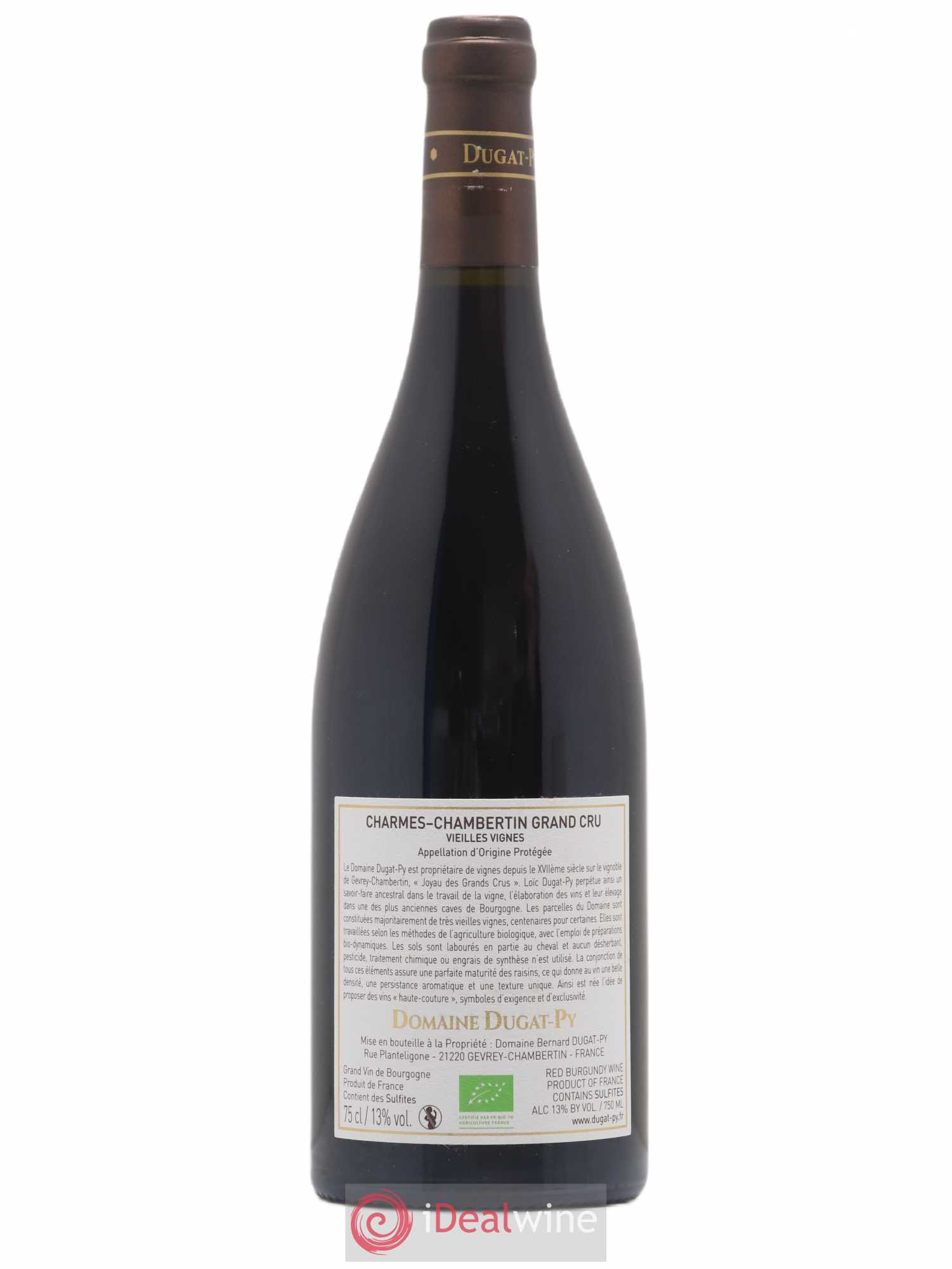 Charmes-Chambertin Grand Cru Dugat-Py 2019 - Lot de 1 bouteille - 1