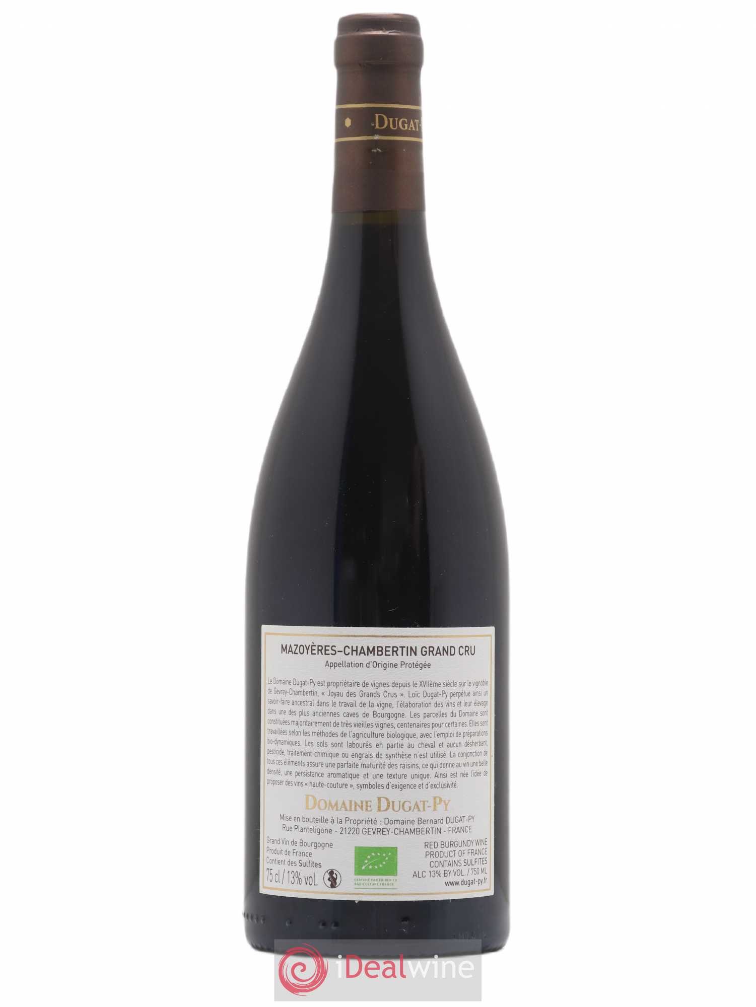 Mazoyères-Chambertin Grand Cru Dugat-Py 2019 - Lot de 1 bouteille - 1