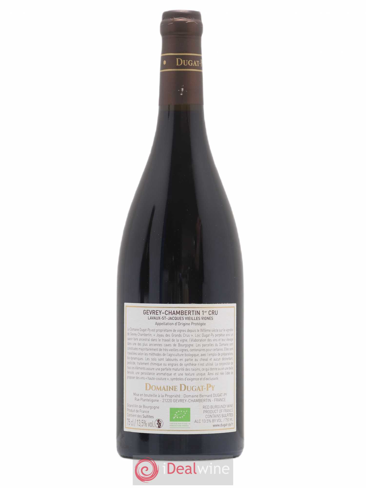 Gevrey-Chambertin 1er Cru Lavaux Saint Jacques Dugat-Py 2019 - Lot de 1 bouteille - 1