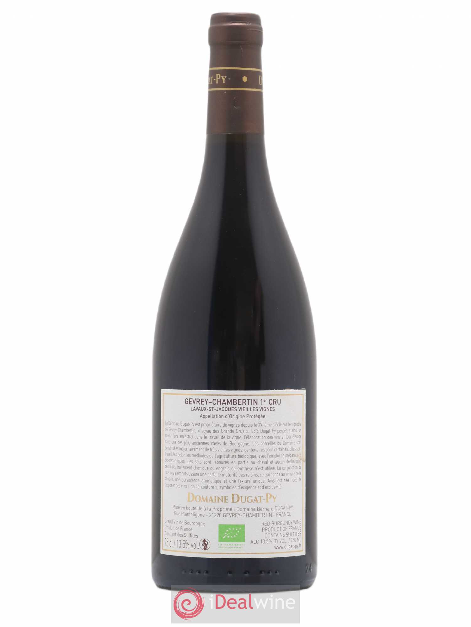 Gevrey-Chambertin 1er Cru Lavaux Saint Jacques Dugat-Py 2019 - Lot de 1 bouteille - 1