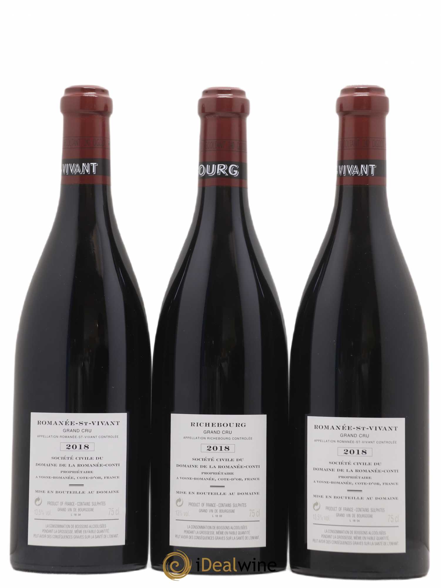 Assortiment 2018 du Domaine de la Romanée-Conti Domaine de la Romanée-Conti 2 caisses de 6 bouteilles (1 Corton, 1 Montrachet, 2 Echezeaux, 1 Grands Echezeaux, 2 Romanée Saint Vivant, 1 Richebourg, 3 La Tache, 1 Romanée Conti) 2018 - Lot de 12 bouteilles - 6