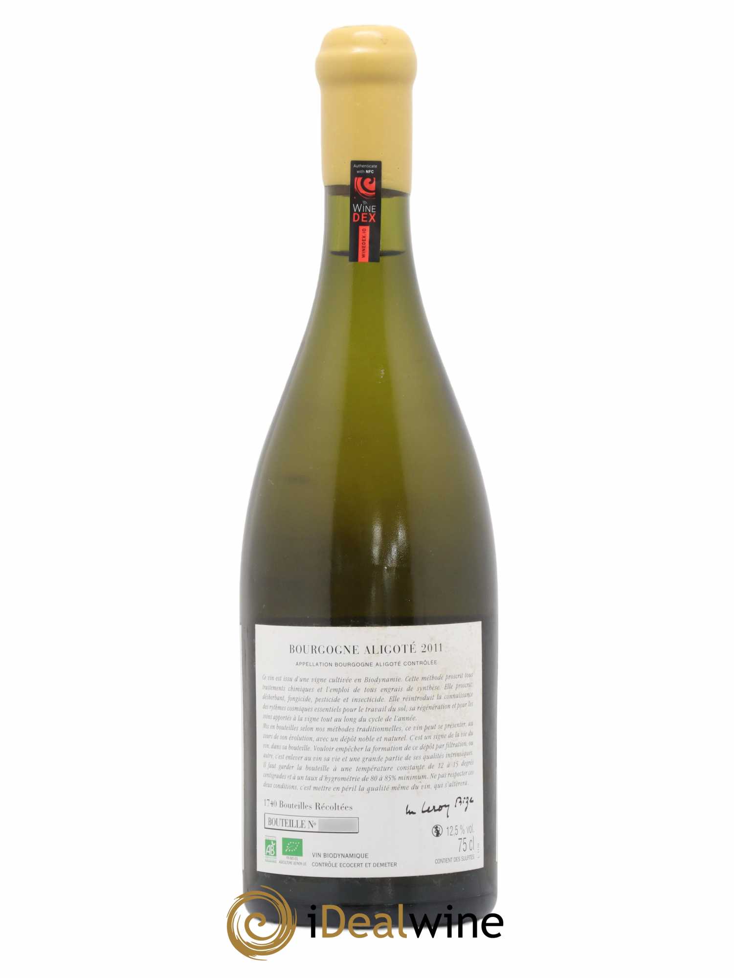 Bourgogne Aligoté Sous Chatelet d'Auvenay (Domaine)  (sans prix de réserve) 2011 - Lot de 1 bouteille - 1