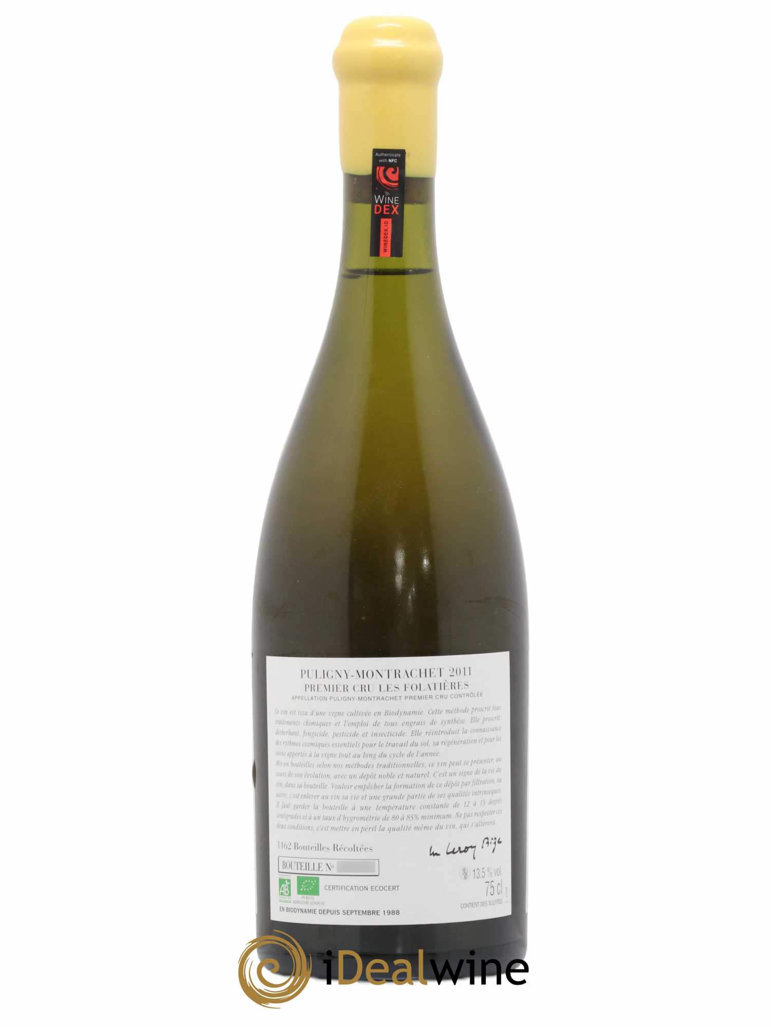 Puligny-Montrachet 1er Cru Les Folatières d'Auvenay (Domaine) 2011 - Lot de 1 bouteille - 1